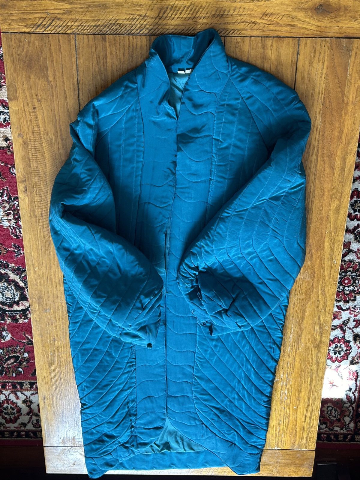 Japanese Brand RARE David Bowie style Silk Overcoat Size US S / EU 44-46 / 1 - 3 Thumbnail