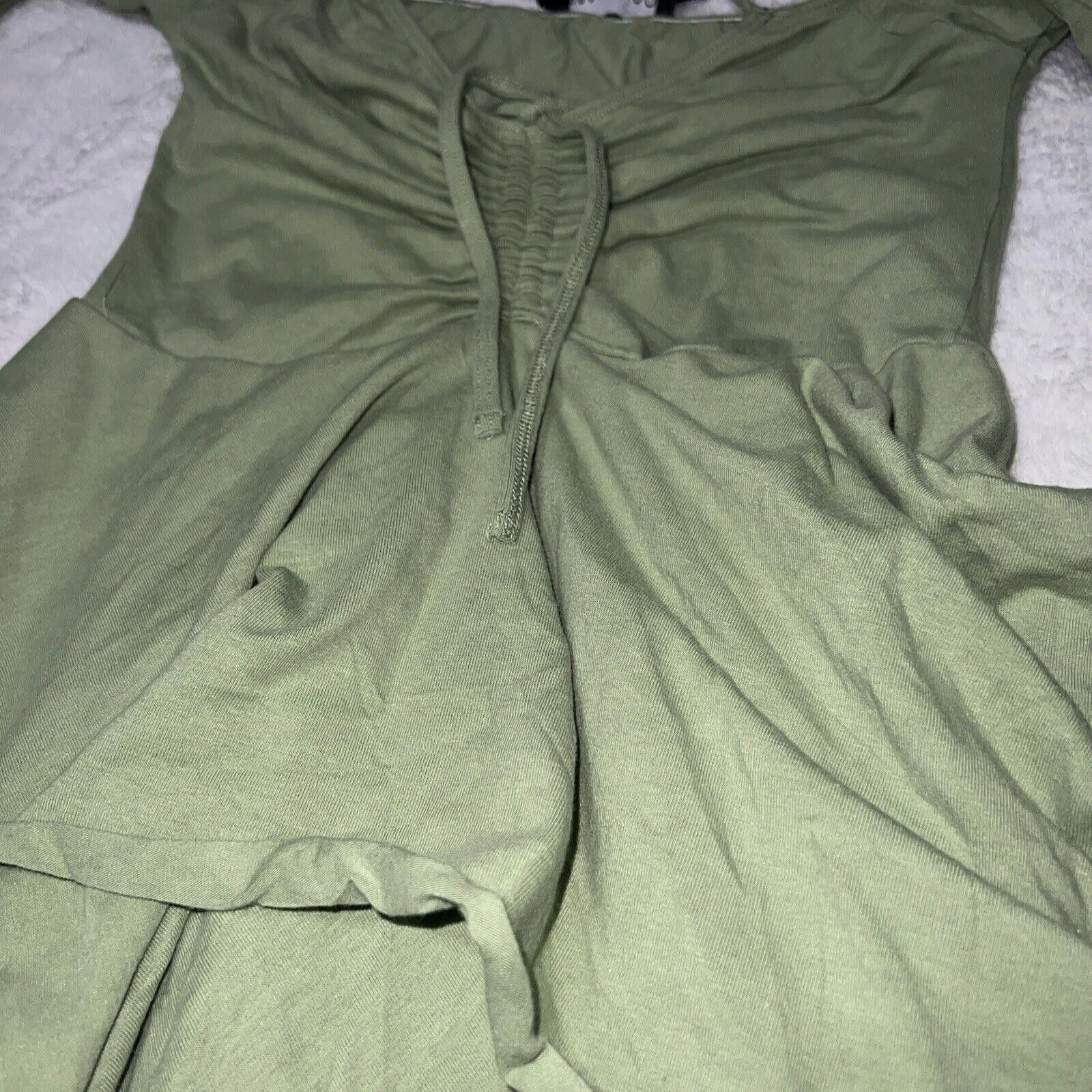 Designer 2XLarge Dolls Kill Green Sage Fairy Handkerchief Mini Dress Size XXL / US 16-18 / IT 52-54 - 4 Thumbnail