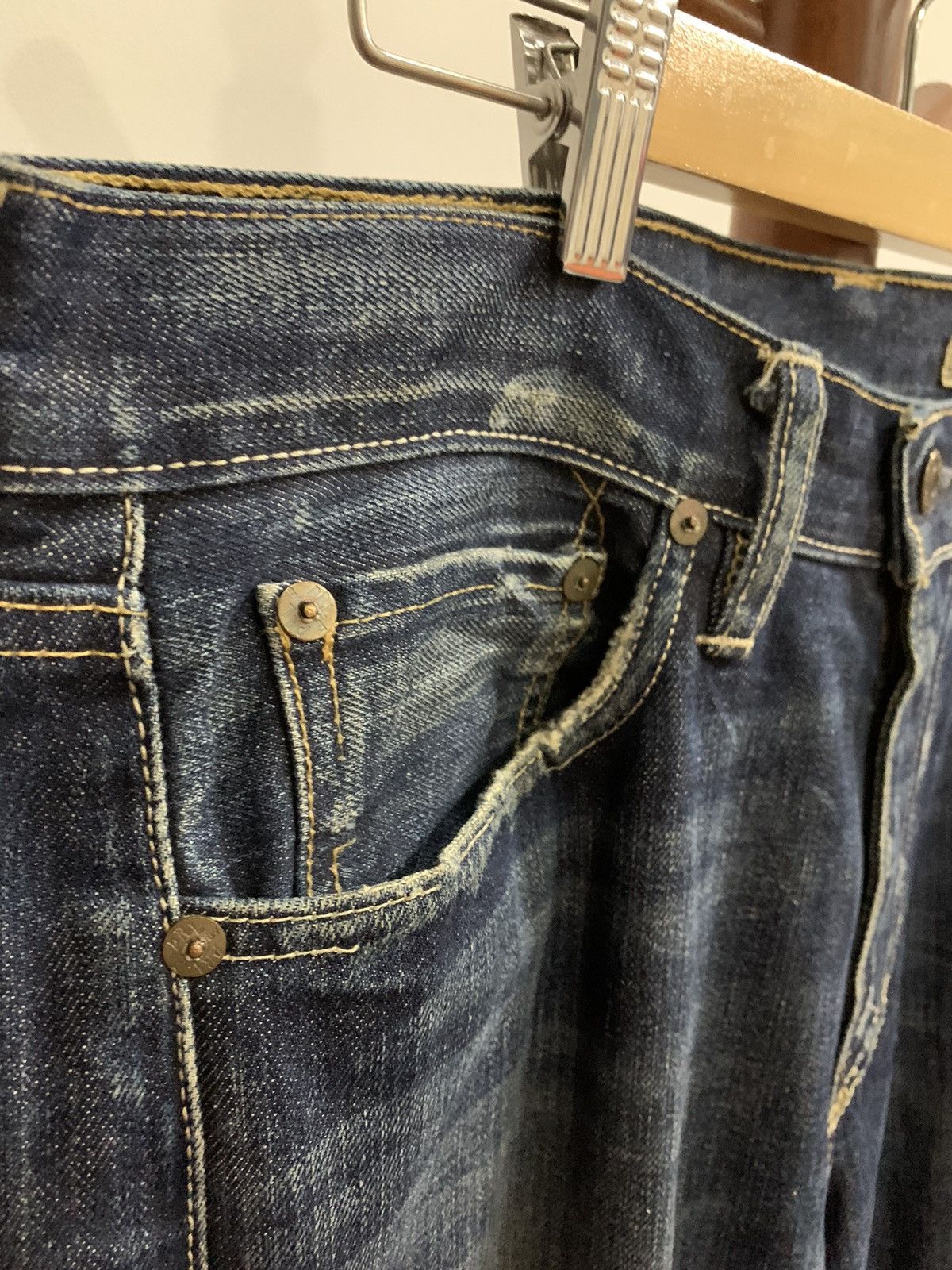 Polo Ralph Lauren × Ralph Lauren Ralph Lauren York Classic Wash Bleeker 867 Distressed Denim Size US 32 / EU 48 - 8 Thumbnail