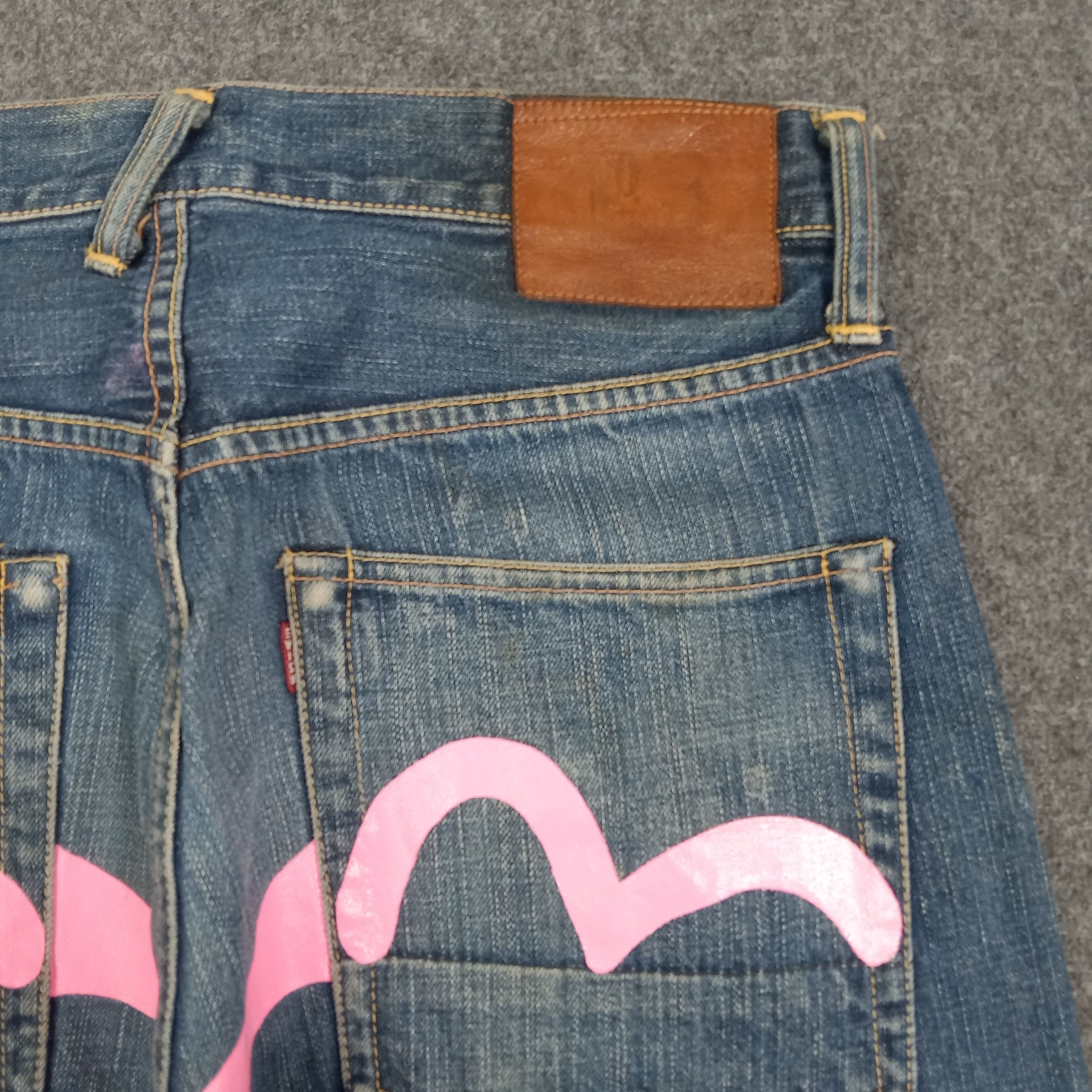 Evisu Evisu Japanese Brand Daicock Custom Art Denim Jeans C272N20 Size US 31 - 3 Thumbnail