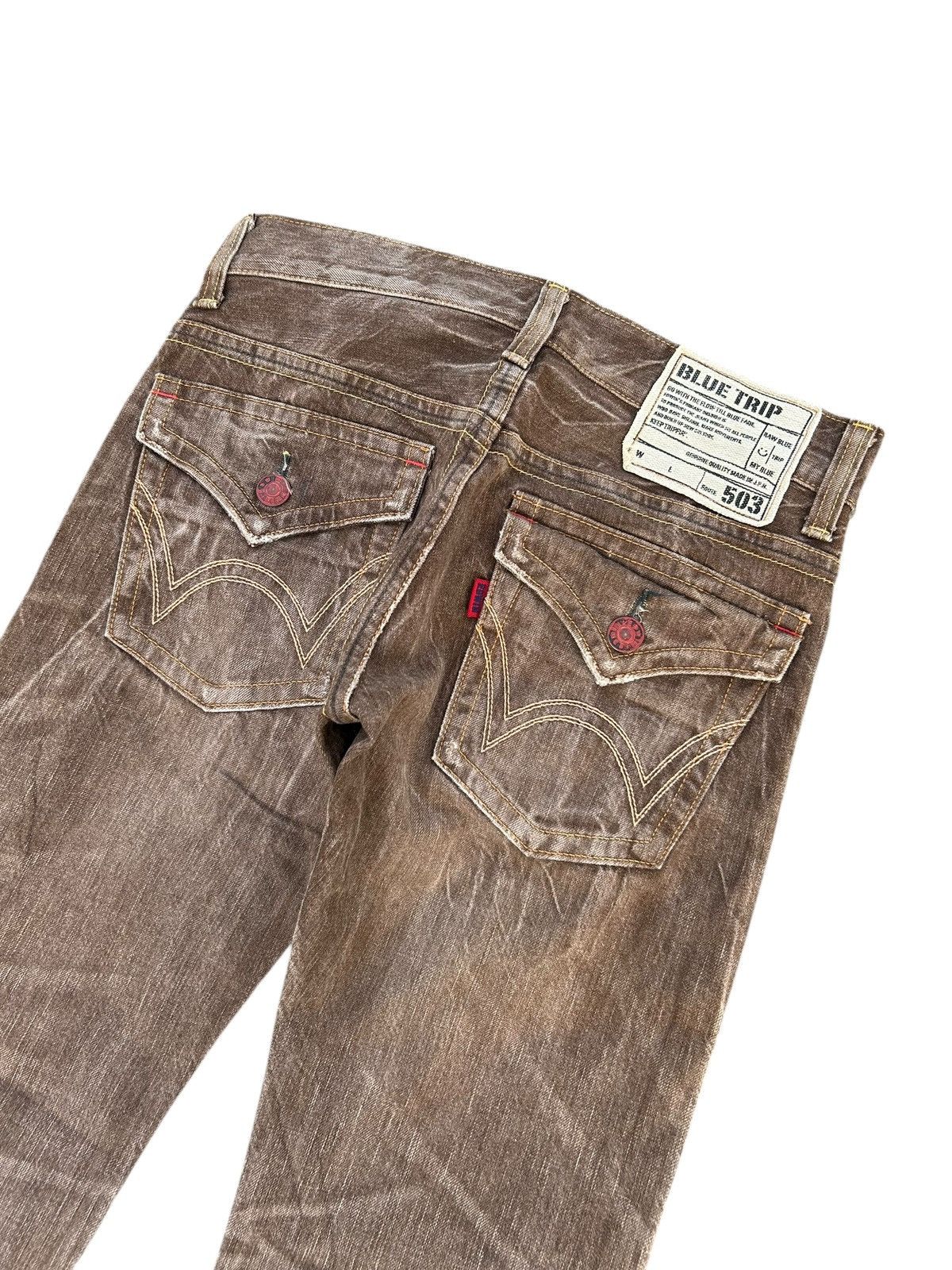 Japanese Brand × Kapital × Vintage Rusty Edwin Flare Distressed Japanese Denim Jeans Size US 31 - 4 Thumbnail