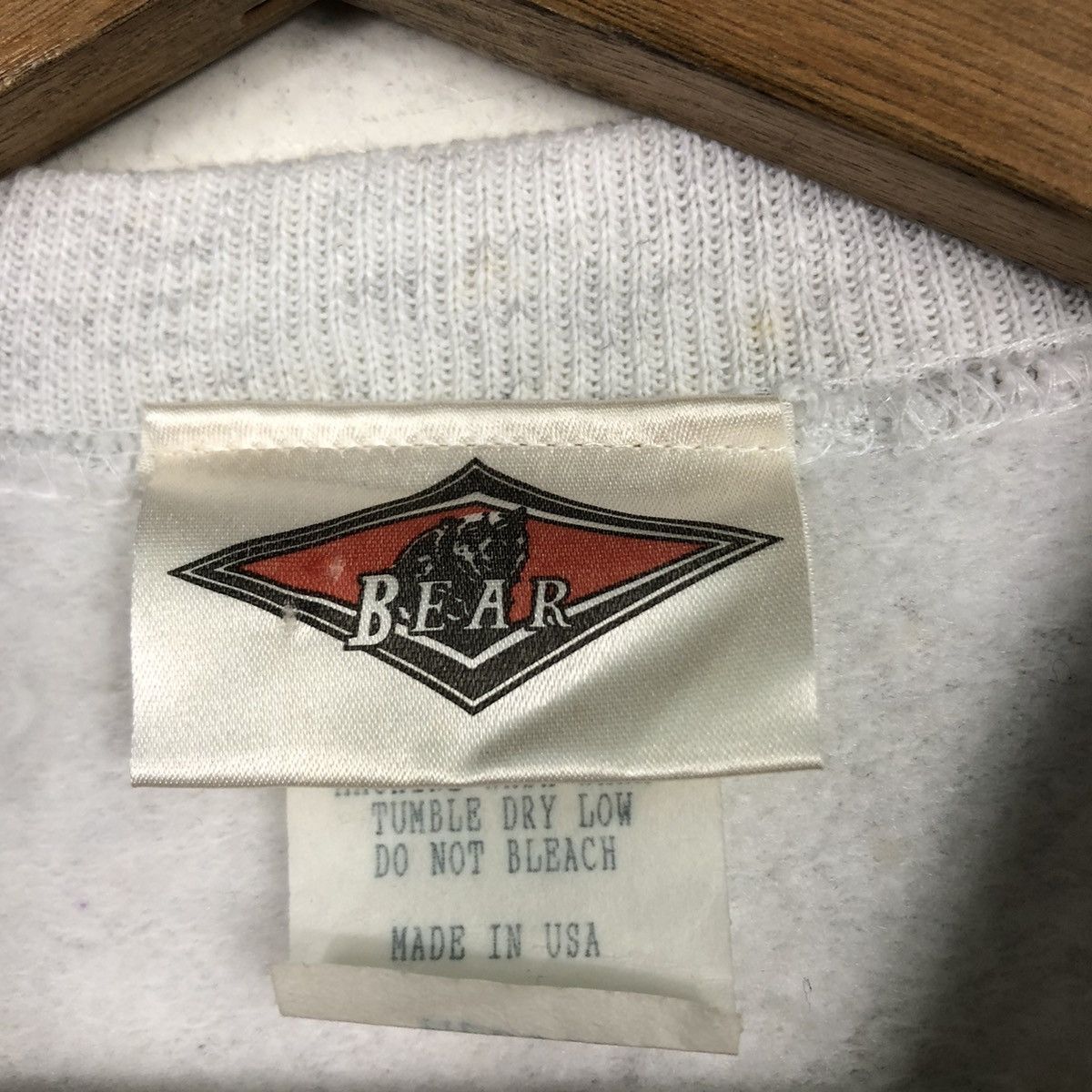 Vintage BEAR USA Archival Grey Crewneck Logo Hit True 90s Athletic Size US M / EU 48-50 / 2 - 14 Thumbnail