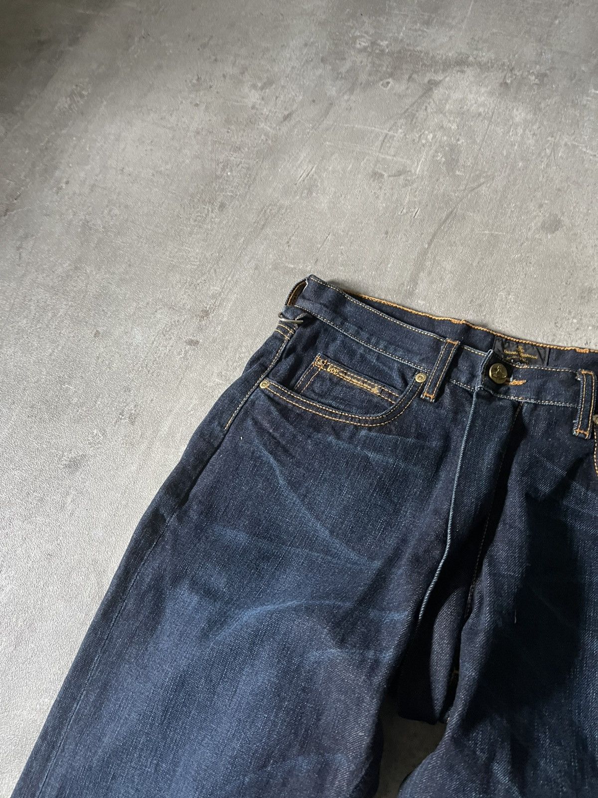 Lee × Vivienne Westwood Vivienne Westwood x Lee zipped crotch jeans navy rare Size US 30 / EU 46 - 8 Thumbnail