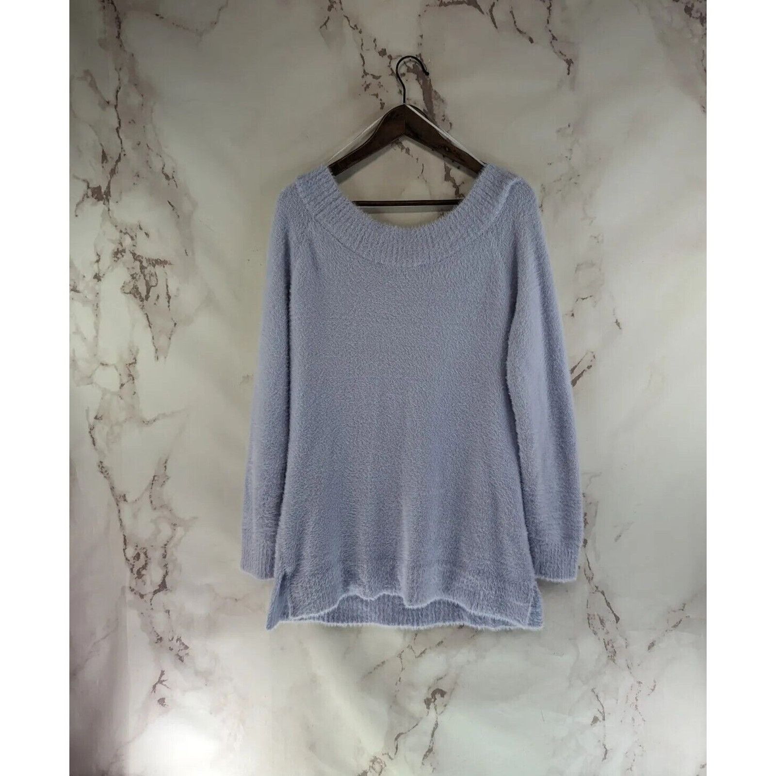 Boston Proper Boston Proper Sweater Womens Medium Purple Eyelash Slouchy Size M / US 6-8 / IT 42-44 - 5 Thumbnail