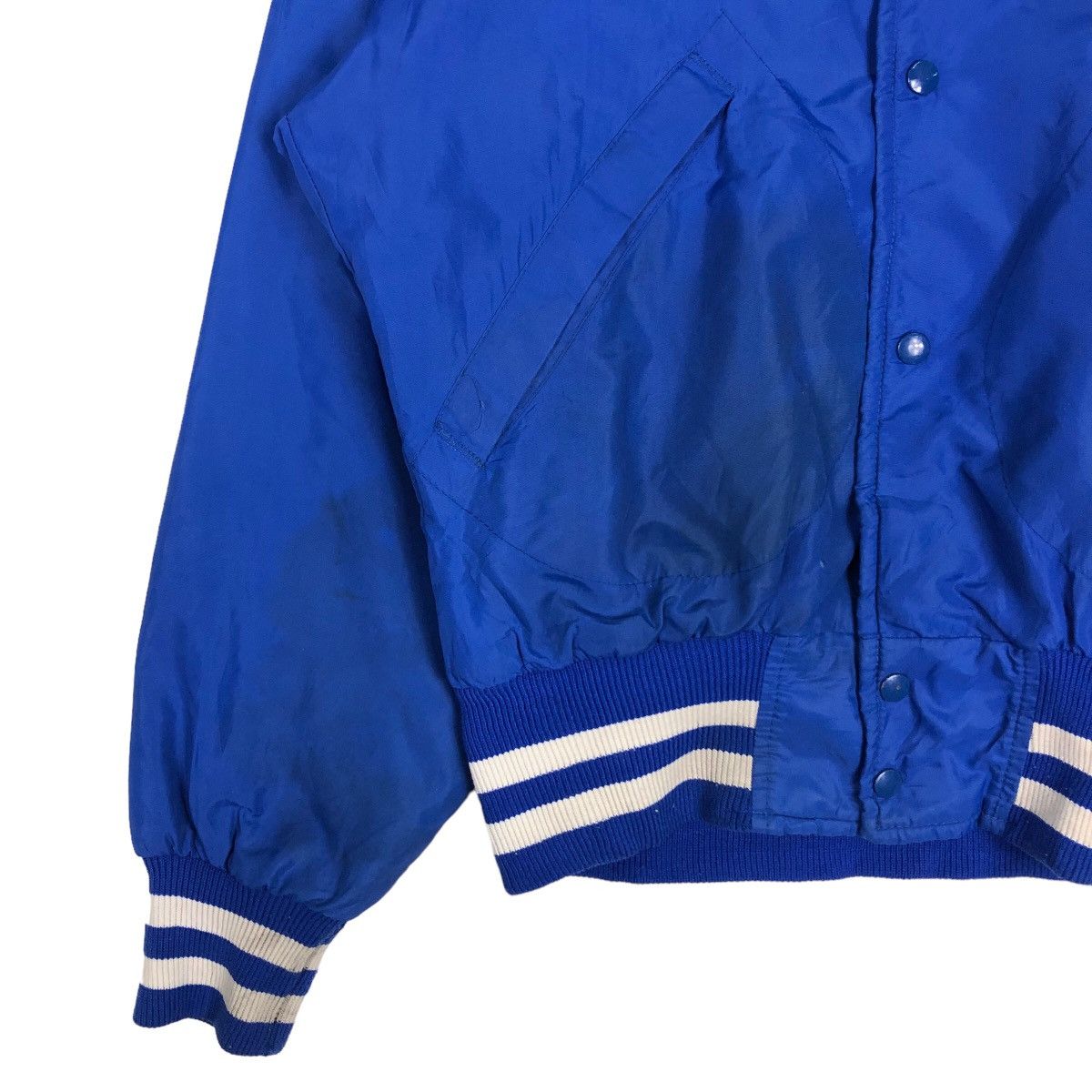 Japanese Brand 🔥Vintage Bomber Jacket Satin Dunbrooke USA Big Logo Size US S / EU 44-46 / 1 - 5 Thumbnail