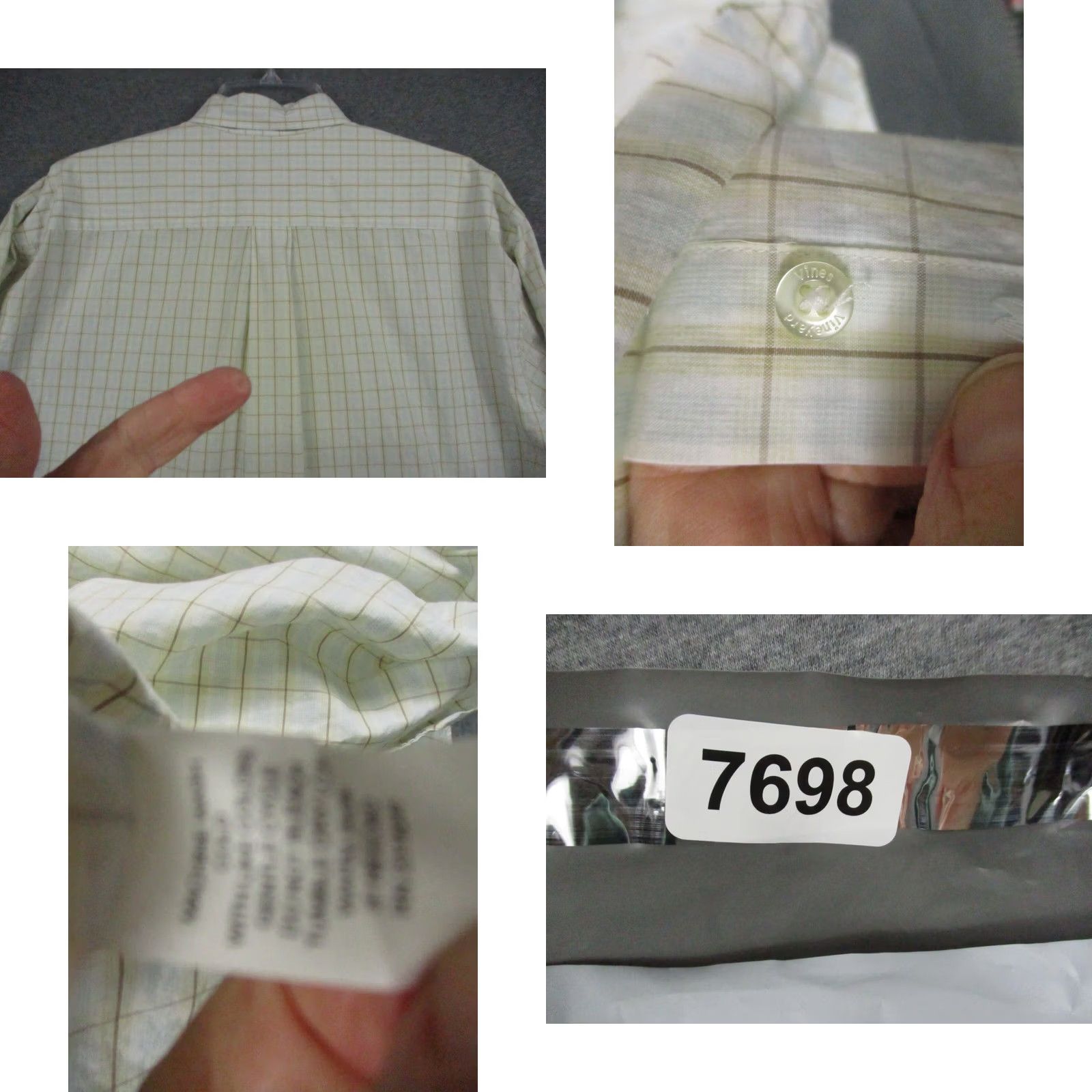 Vineyard Vines Vineyard Vines Shirt Button-Up Whale Logo Long Sleeve Yellow Plaid Men Large Size US L / EU 52-54 / 3 - 8 Thumbnail