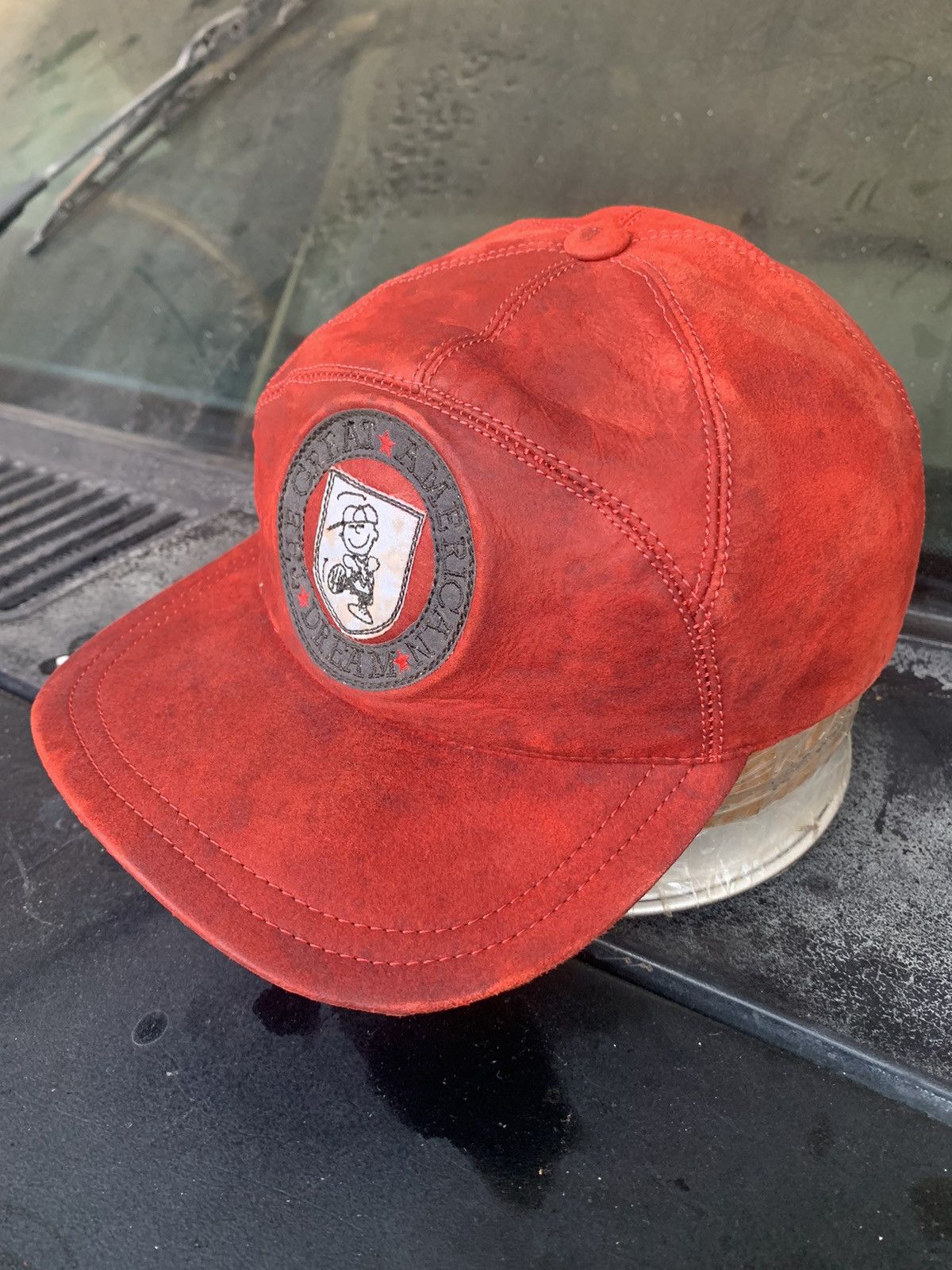 Iceberg × Leather × Vintage Vintage iceberg leather hat Size ONE SIZE - 3 Thumbnail