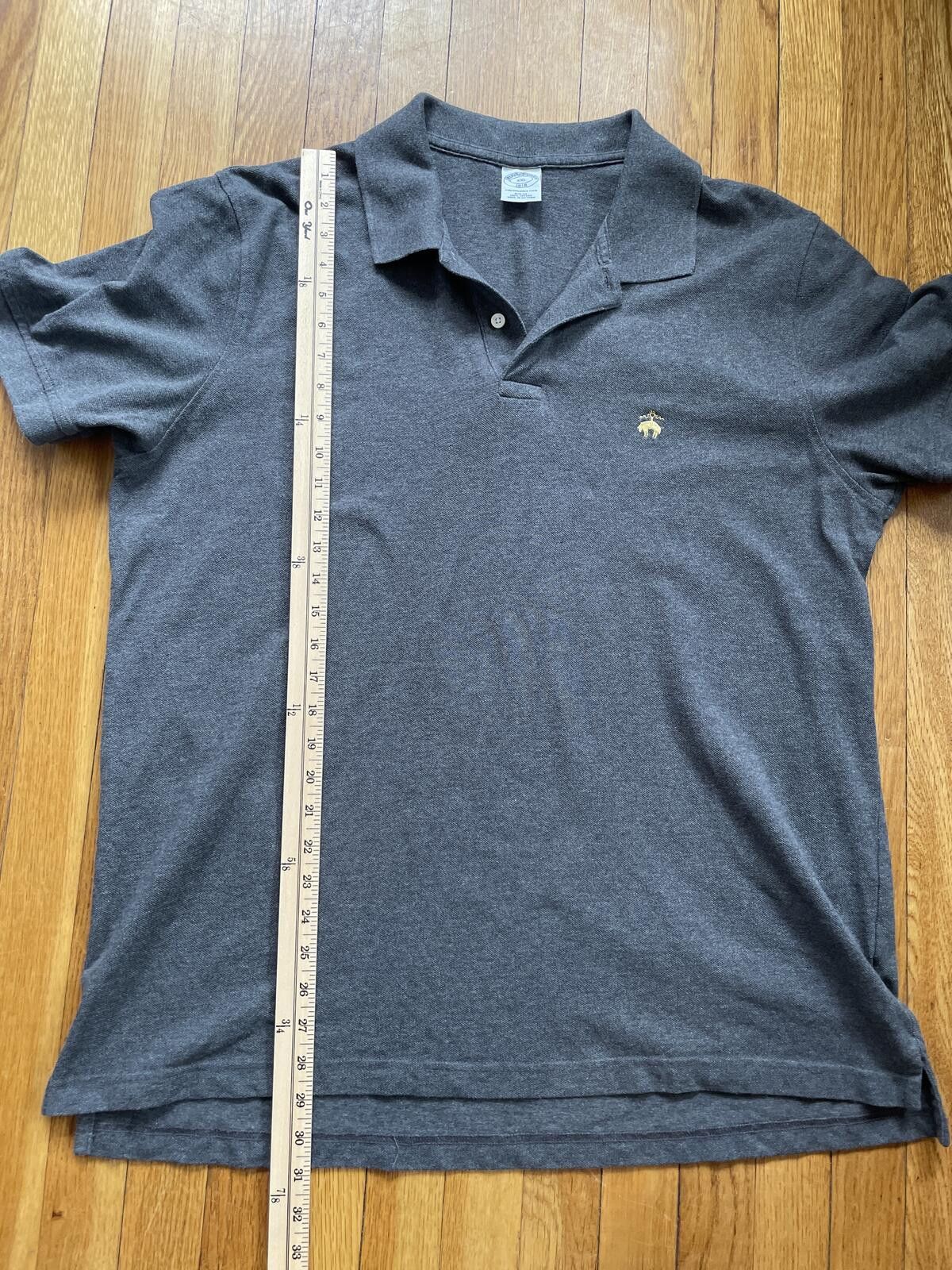 Brooks Brothers Brooks Brothers Performance Polo Shirt Slim Fit XXL Gray Size US XXL / EU 58 / 5 - 7 Thumbnail