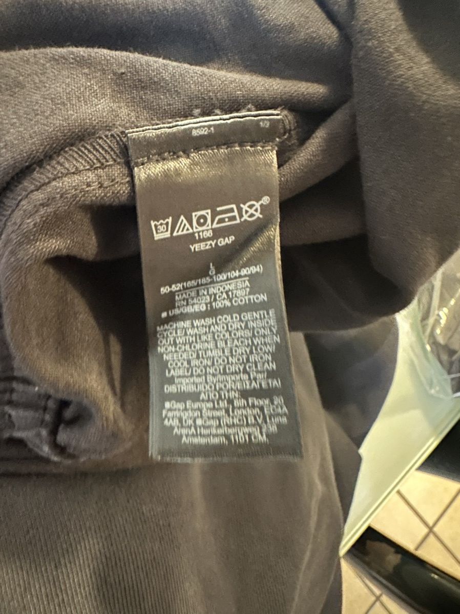Gap Yeezy gap mainline sateen cargos black size large Size US 34 / EU 50 - 4 Thumbnail