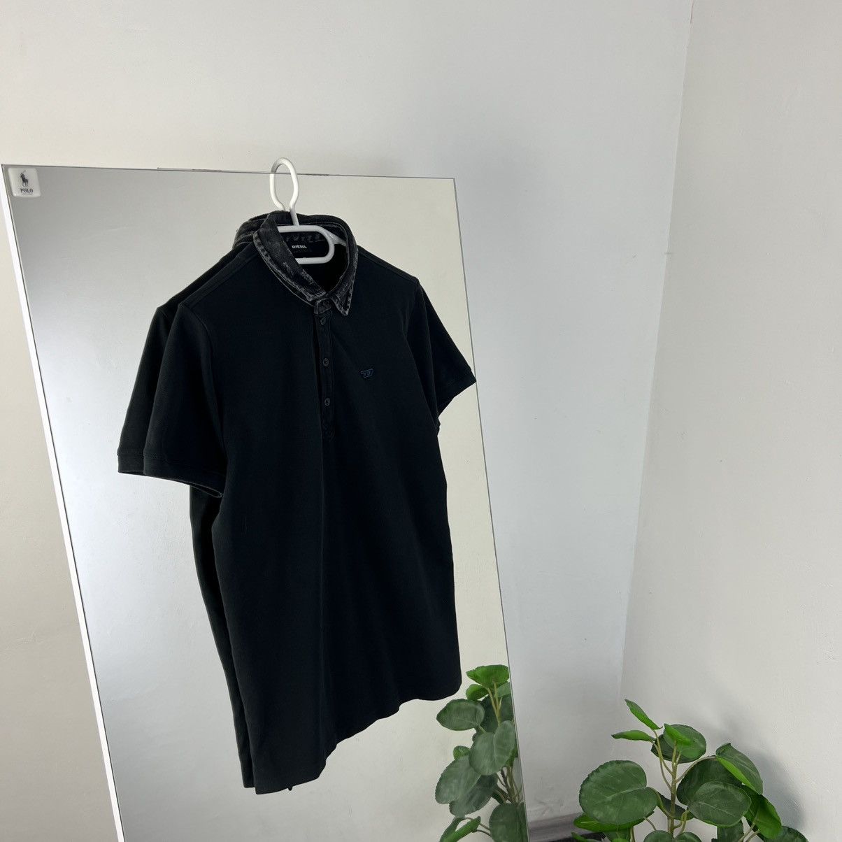 Diesel Vintage Dieael Mini Logo Denim Nech Polo T-Shirt Streetwear Size US M / EU 48-50 / 2 - 1 Thumbnail