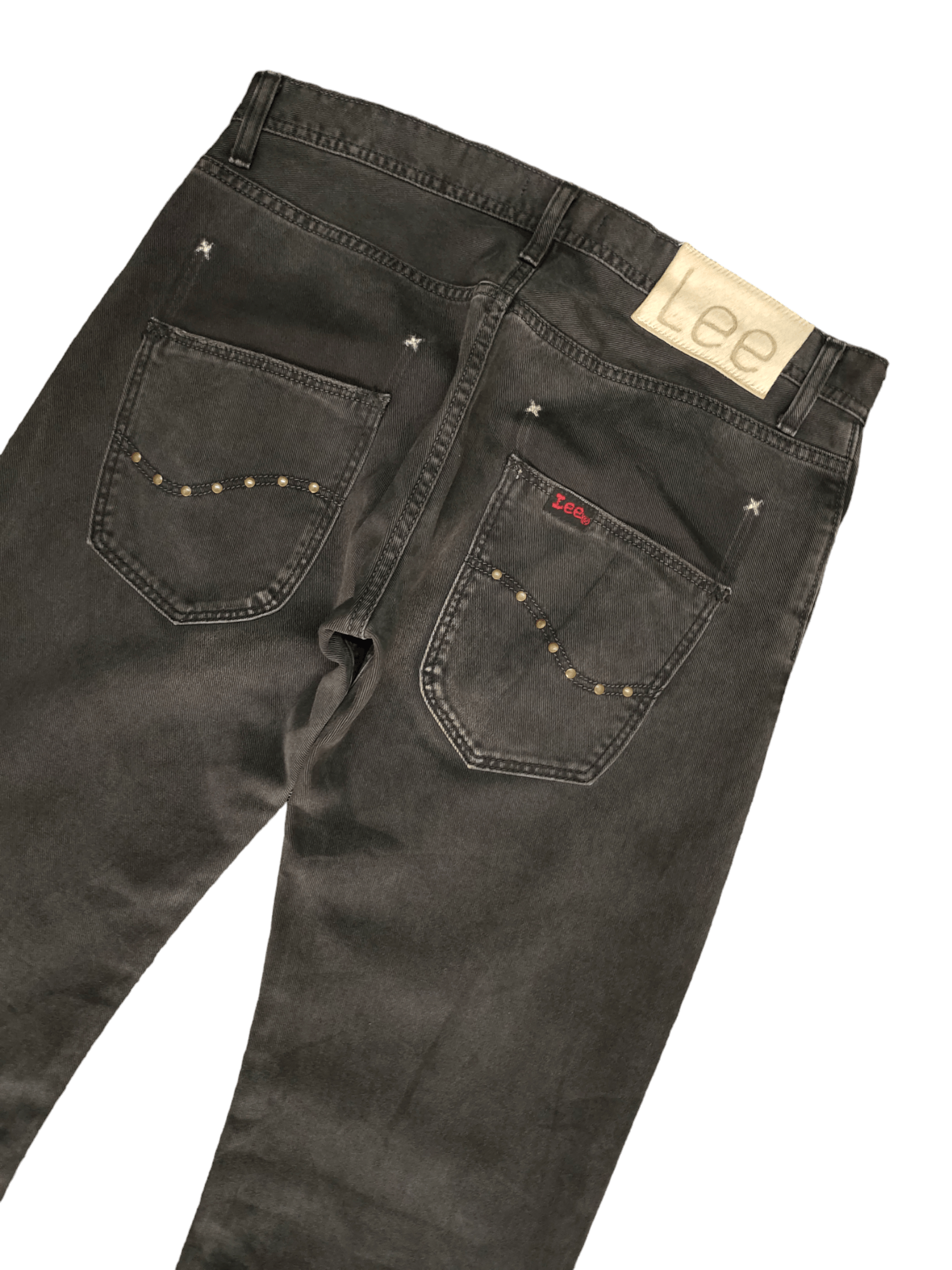If Six Was Nine × Le Grande Bleu (L.G.B.) × Lee Flare Jeans Lee X Mens Melrose Distress Faded Boot Cut Y2k Size US 33 - 14 Thumbnail
