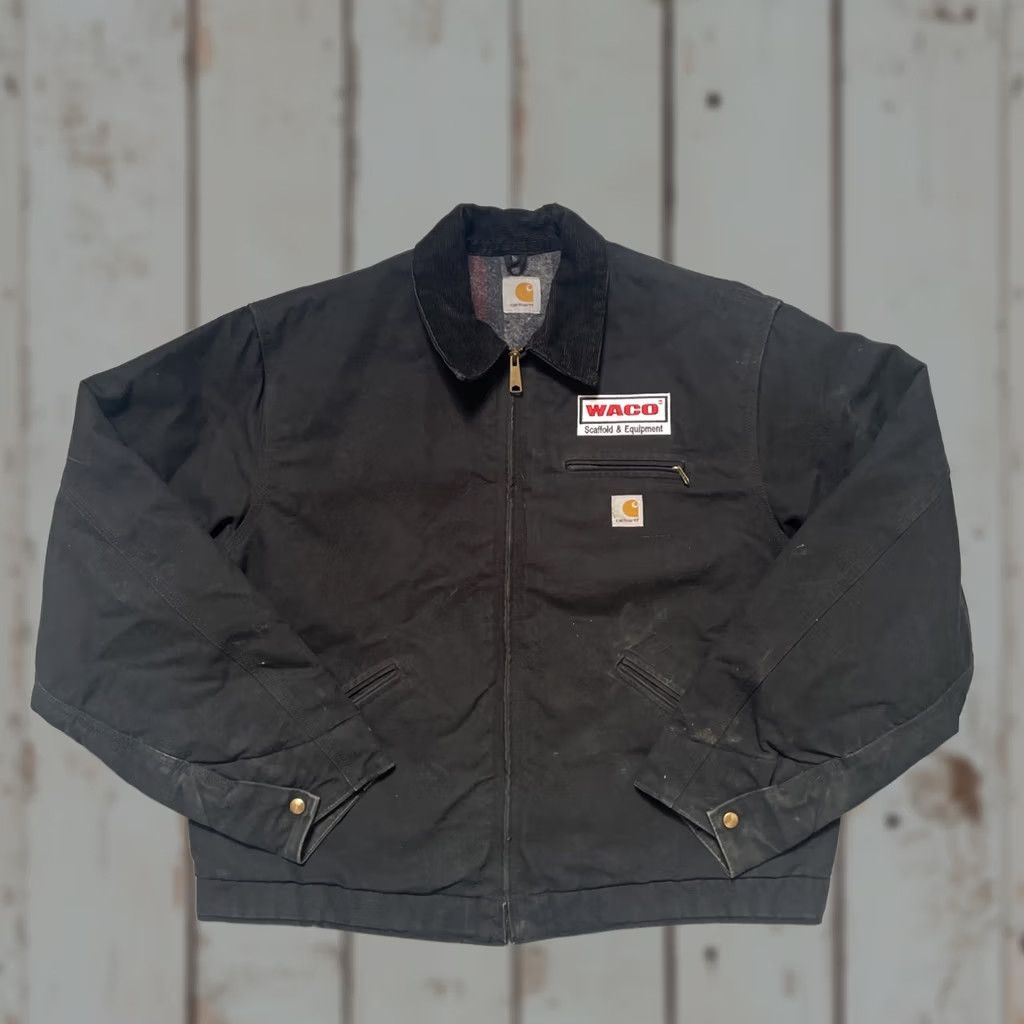 Carhartt Carhartt Jacket J01 J97 Detroit Canvas Lined Distressed Black XL-XXL Workwear Mens Vintage J001 J97 Embroidered USA Heritage 2XL Size US XXL / EU 58 / 5 - 1 Thumbnail