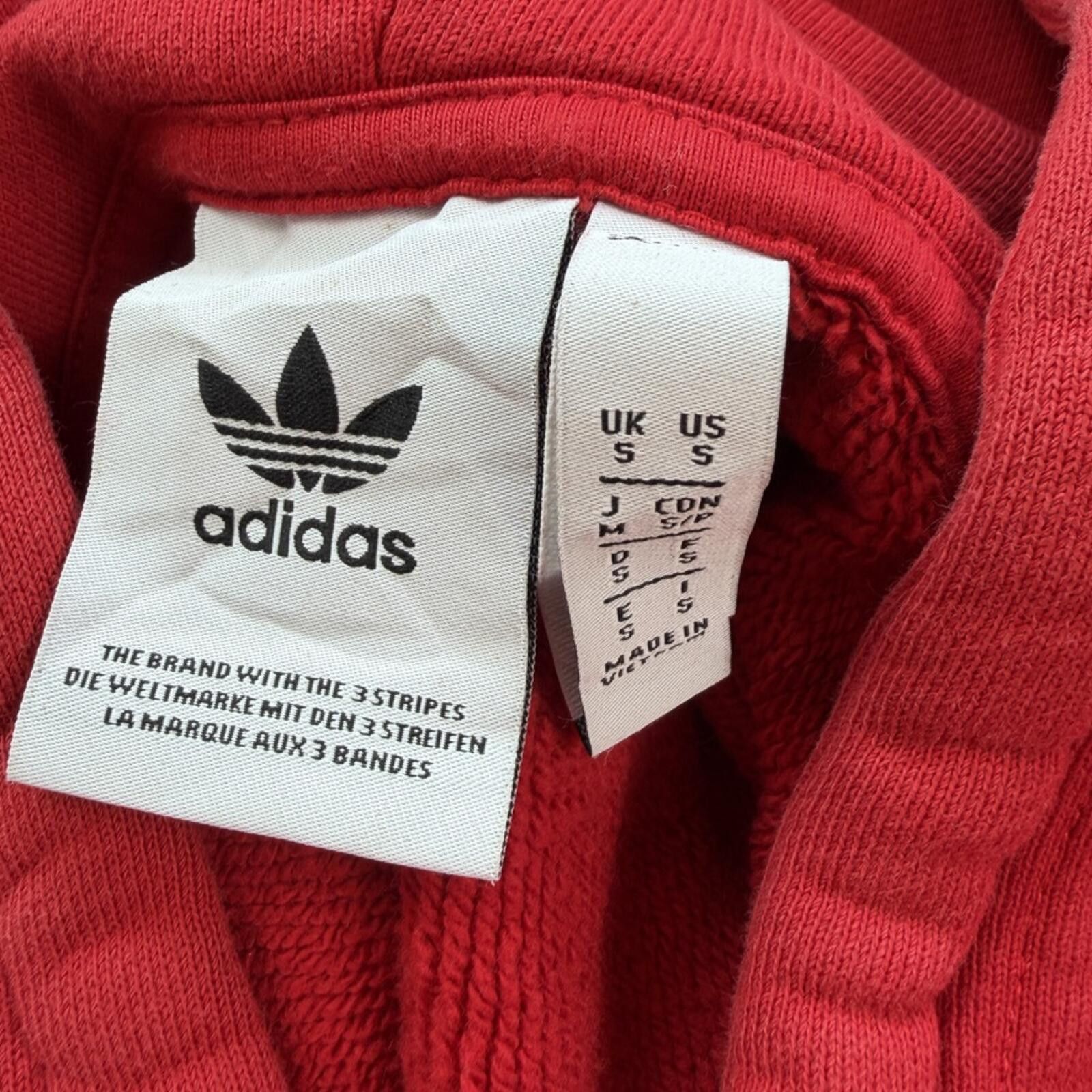 Adidas Adidas Originals Trefoil Red Pullover Hoodie Sweatshirt Mens Size US S / EU 44-46 / 1 - 4 Thumbnail