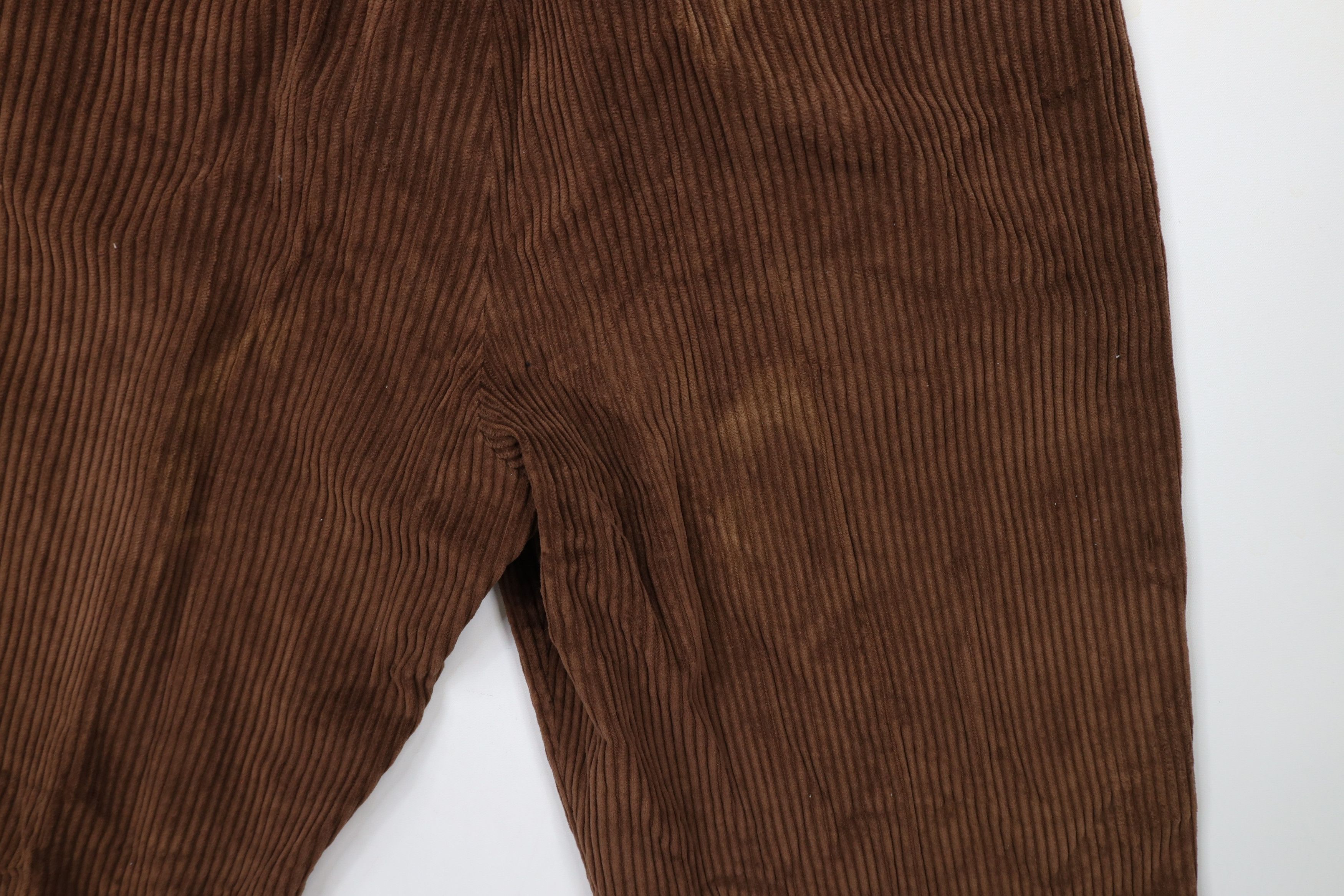 Vintage Vintage 90s Streetwear Baggy Wide Leg Corduroy Pants Brown Size US 36 / EU 52 - 13 Thumbnail