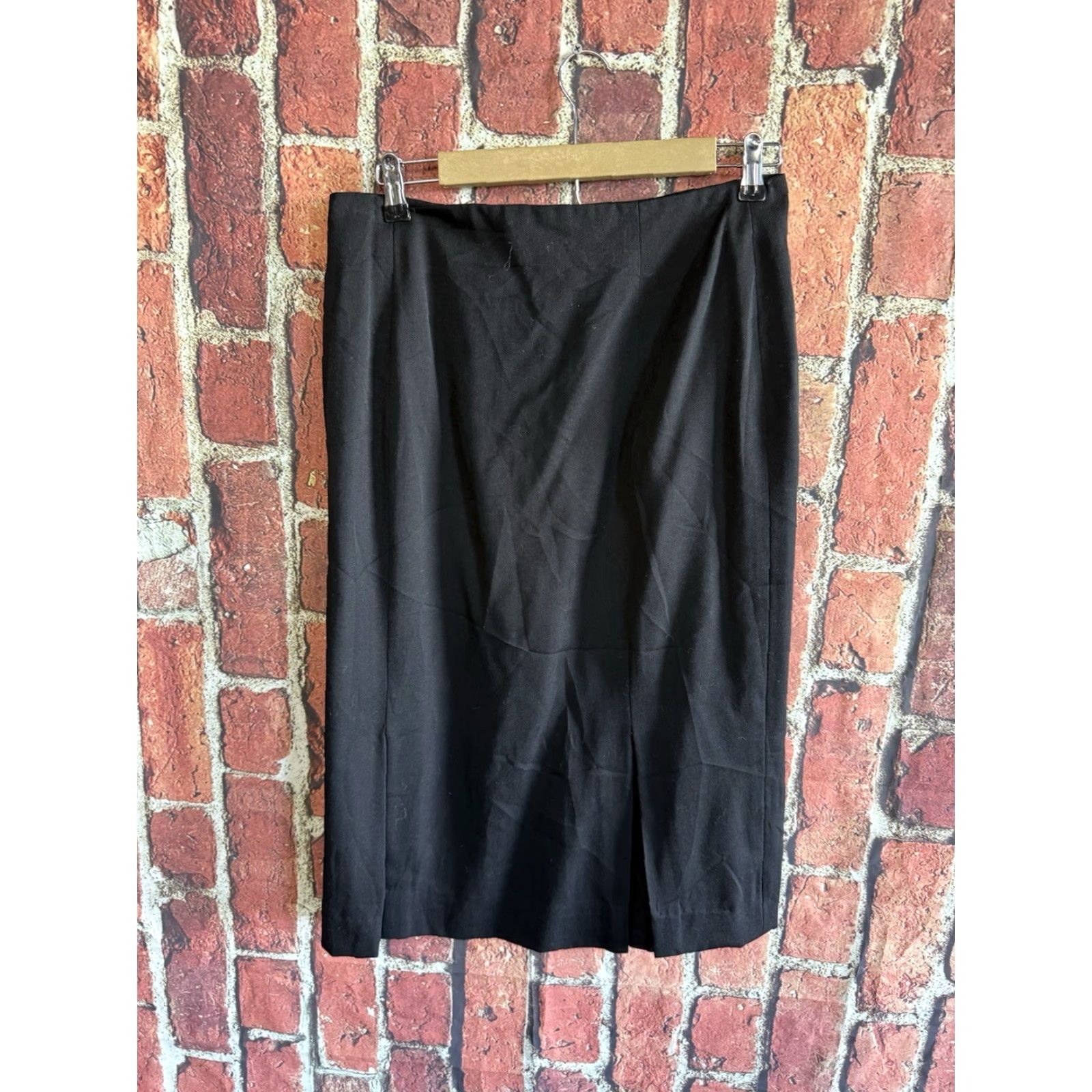 Evan Picone VINTAGE Evan Picone Womens Skirt Black Long Wool A-Line Size 14 28 inches Mens? Wait genders. End: Womens. Size 36" / US 14 / IT 50 - 2 Thumbnail