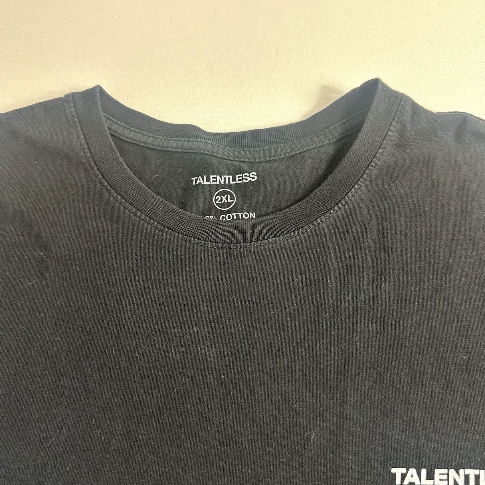 Talentless Talentless T Shirt Mens 2XL Black Short Sleeve Crew Neck Graphic USA Made Size US XXL / EU 58 / 5 - 6 Thumbnail