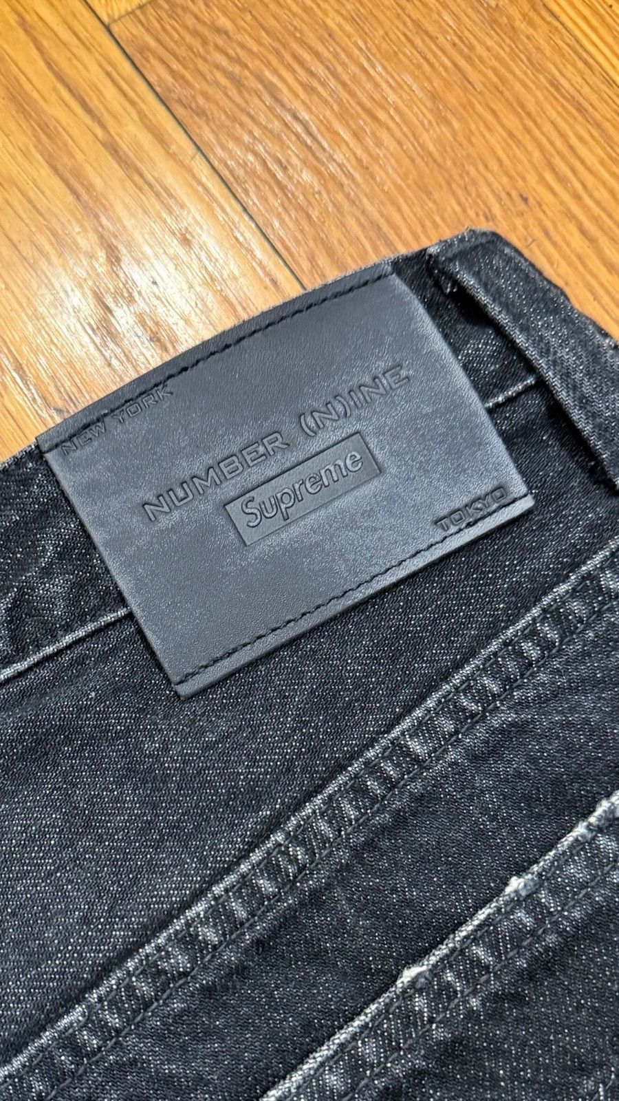 Supreme x Number (N)ine Black Denim Jeans Sz 30