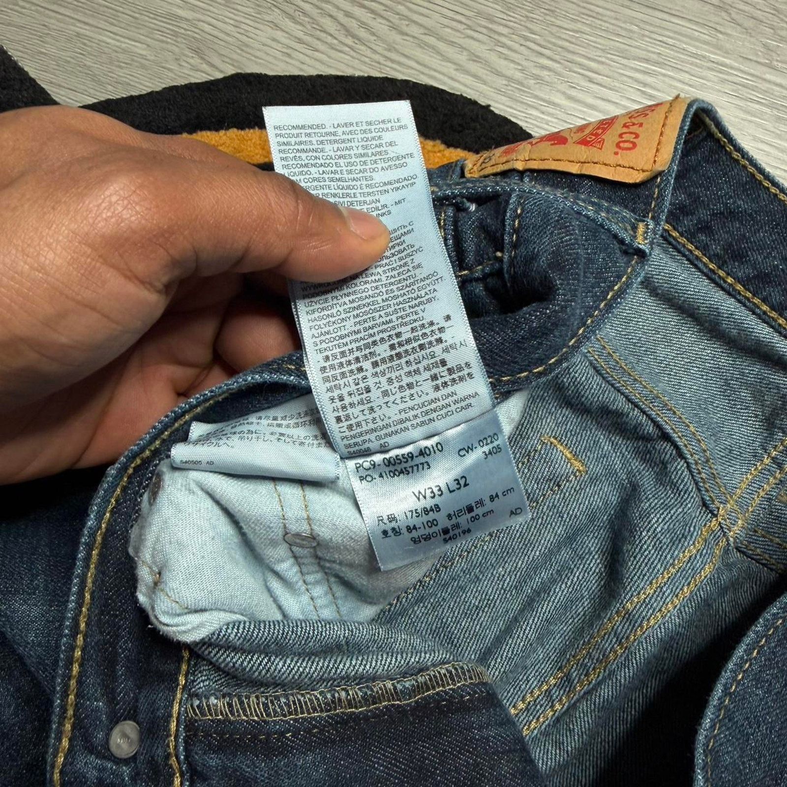 Levi's Levi’s Strauss 559 Relaxed Straight Denim Jeans Size 33x32 Size US 33 - 3 Thumbnail