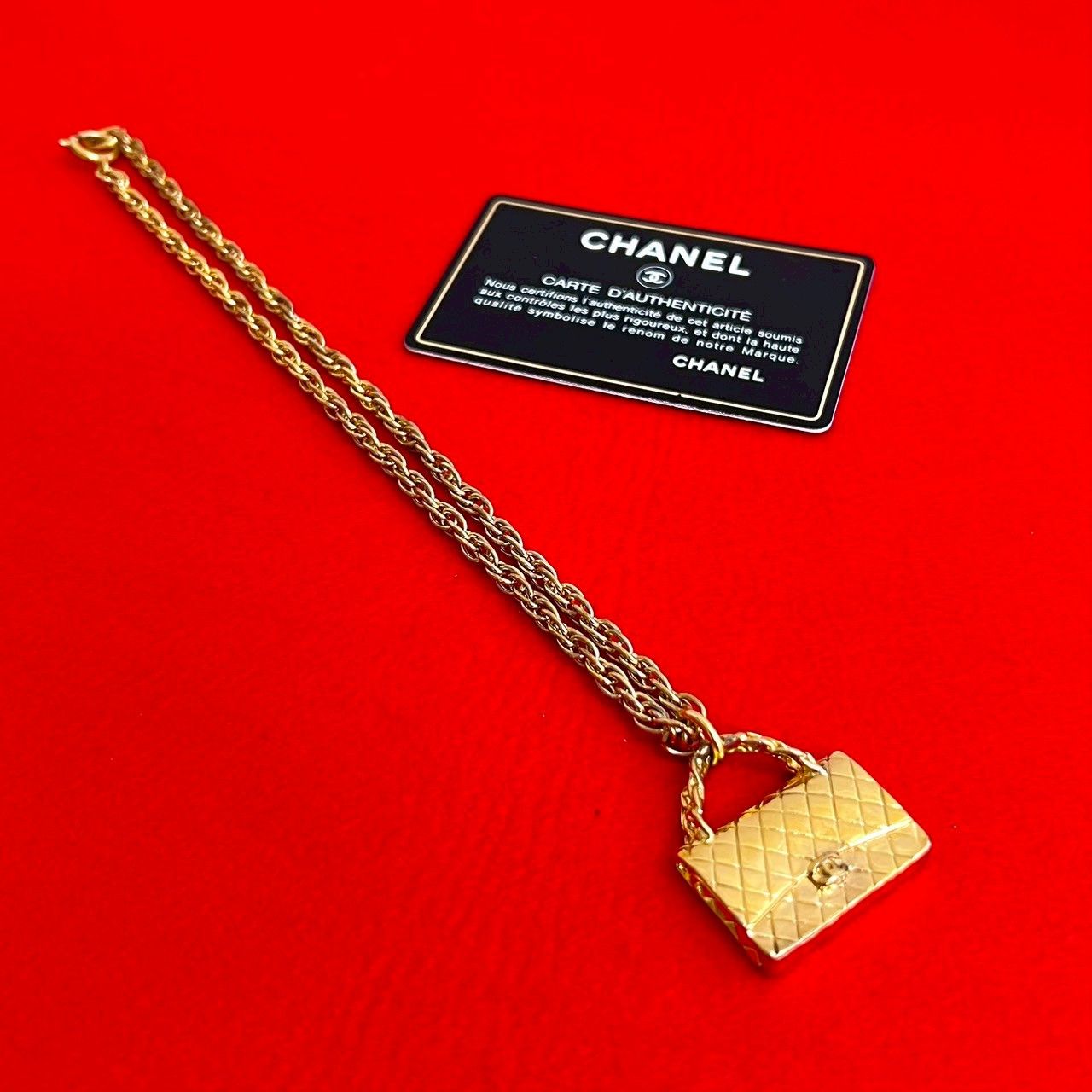 Chanel Chanel Matelasse Necklace Pendant Accessory Metal Necklace DUTY FREE for USA