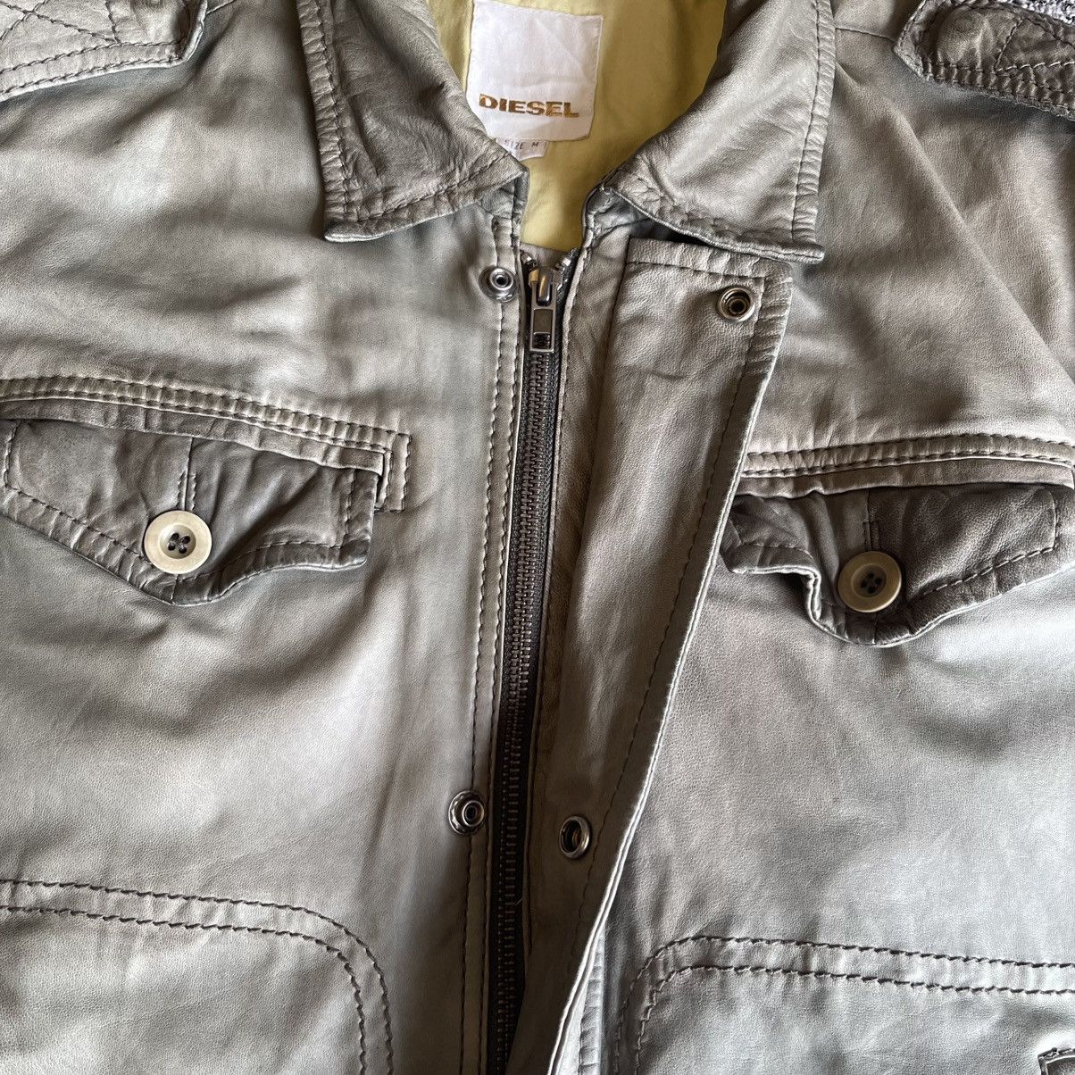 Diesel Diesel Leather Jacket Classic Vintage Prefer Size S to M Size US M / EU 48-50 / 2 - 13 Thumbnail