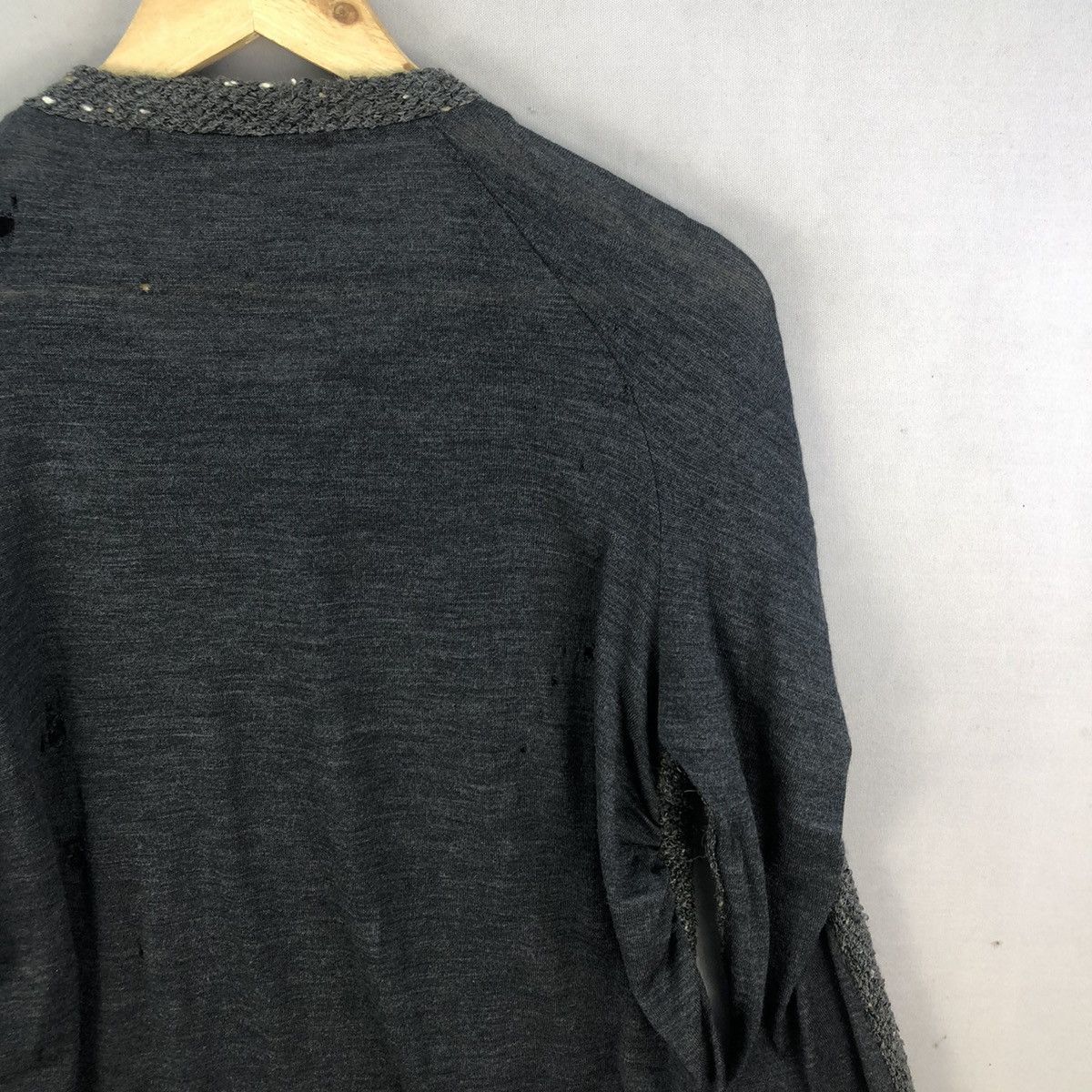 Yohji Yamamoto Limi Feu Ss03 Hybrid Grunge Distressed L/sleeve Top Size S / US 4 / IT 40 - 6 Thumbnail