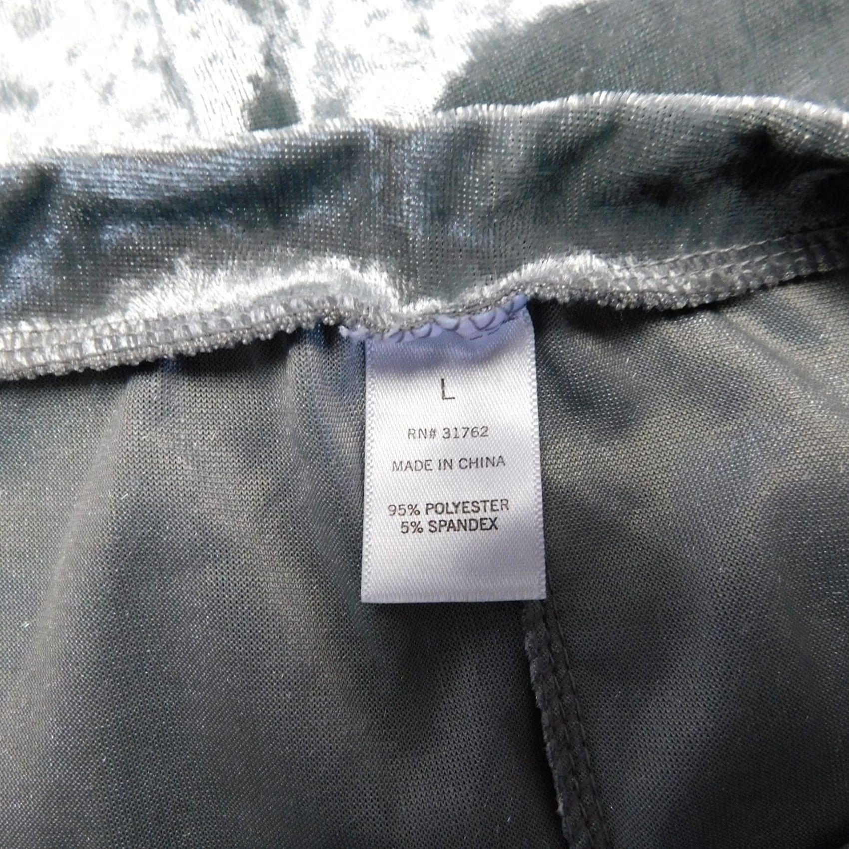 Velvet Unbranded Short Sleeve Round Neck Crushed Velvet Tunic Dress Gray Large Women Knee Length A-Line, T-Shirt Dress, 0 0 0 0 Size 36" / US 14 / IT 50 - 5 Thumbnail