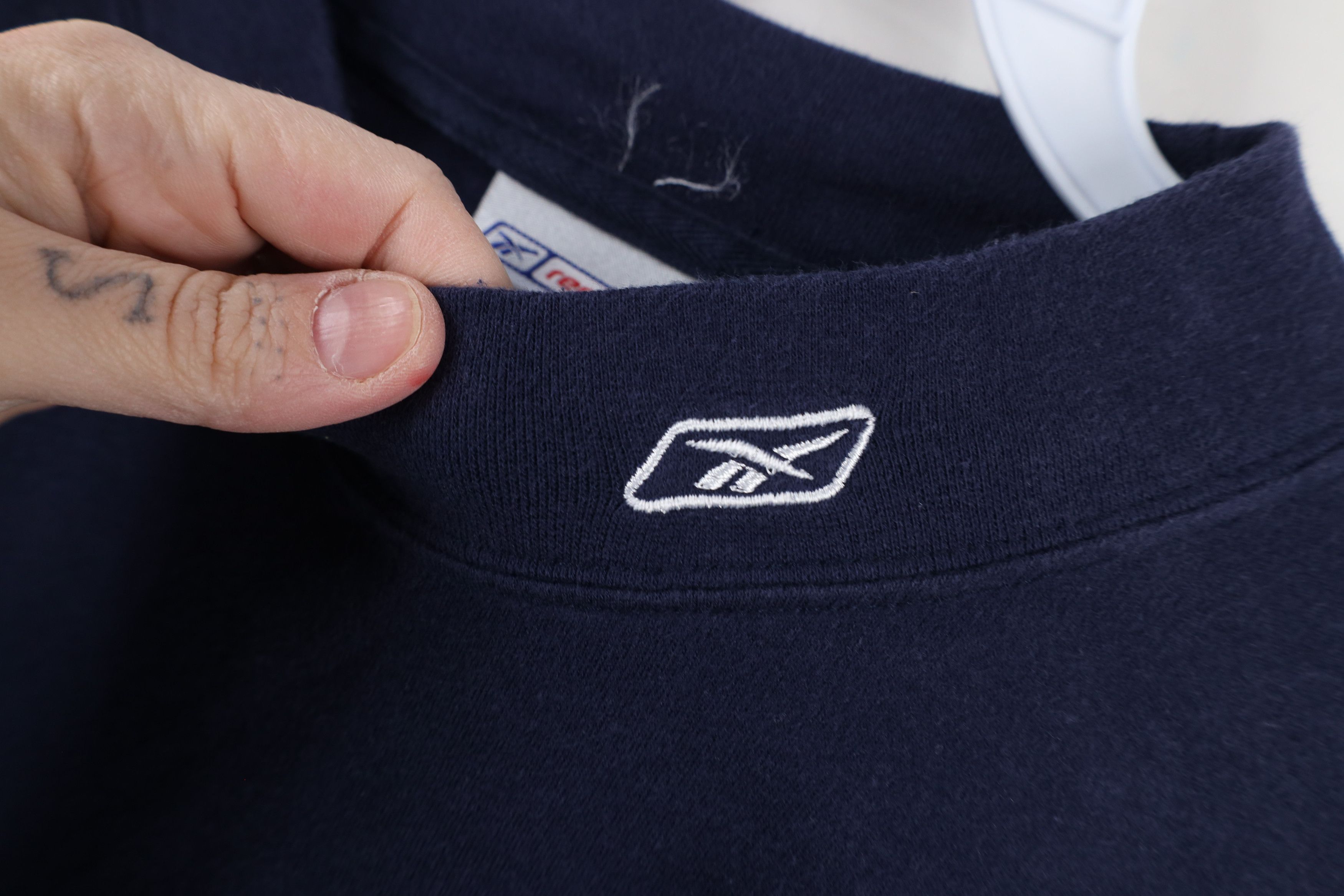 Reebok × Vintage Vintage 90s Reebok Logo Mock Neck Long Sleeve T-Shirt Size US XXL / EU 58 / 5 - 6 Thumbnail