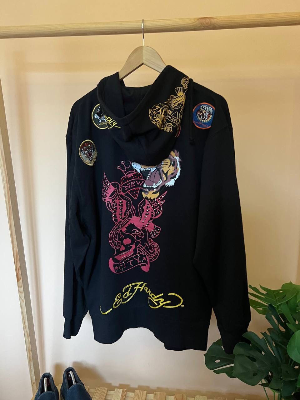 Christian Audigier × Ed Hardy NWT Vintage Ed Hardy Los Angeles Zip Hoodie Logo Rare XXL Size US XXL / EU 58 / 5 - 3 Thumbnail