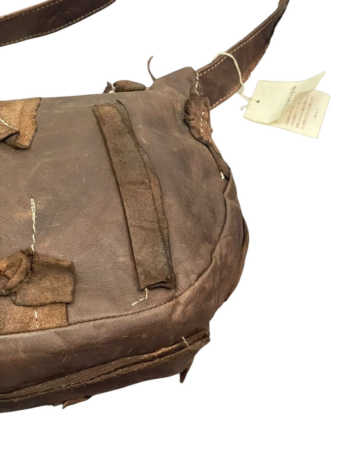 Genuine Leather New Full Leather Patchwork Sac.co Japan Cross Body Bag 1🟩3 Size ONE SIZE - 7 Thumbnail