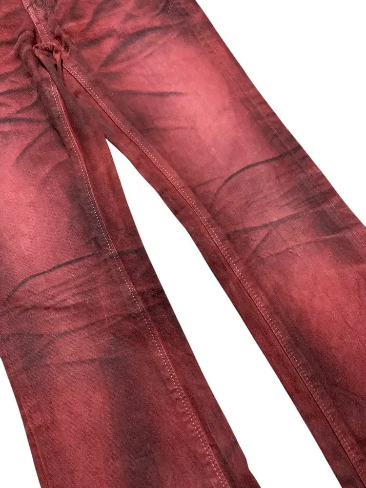 GOSTAR DE FUGA FUGA japan gothic bloody red flared jeans Size US 30 / EU 46 - 4 Thumbnail