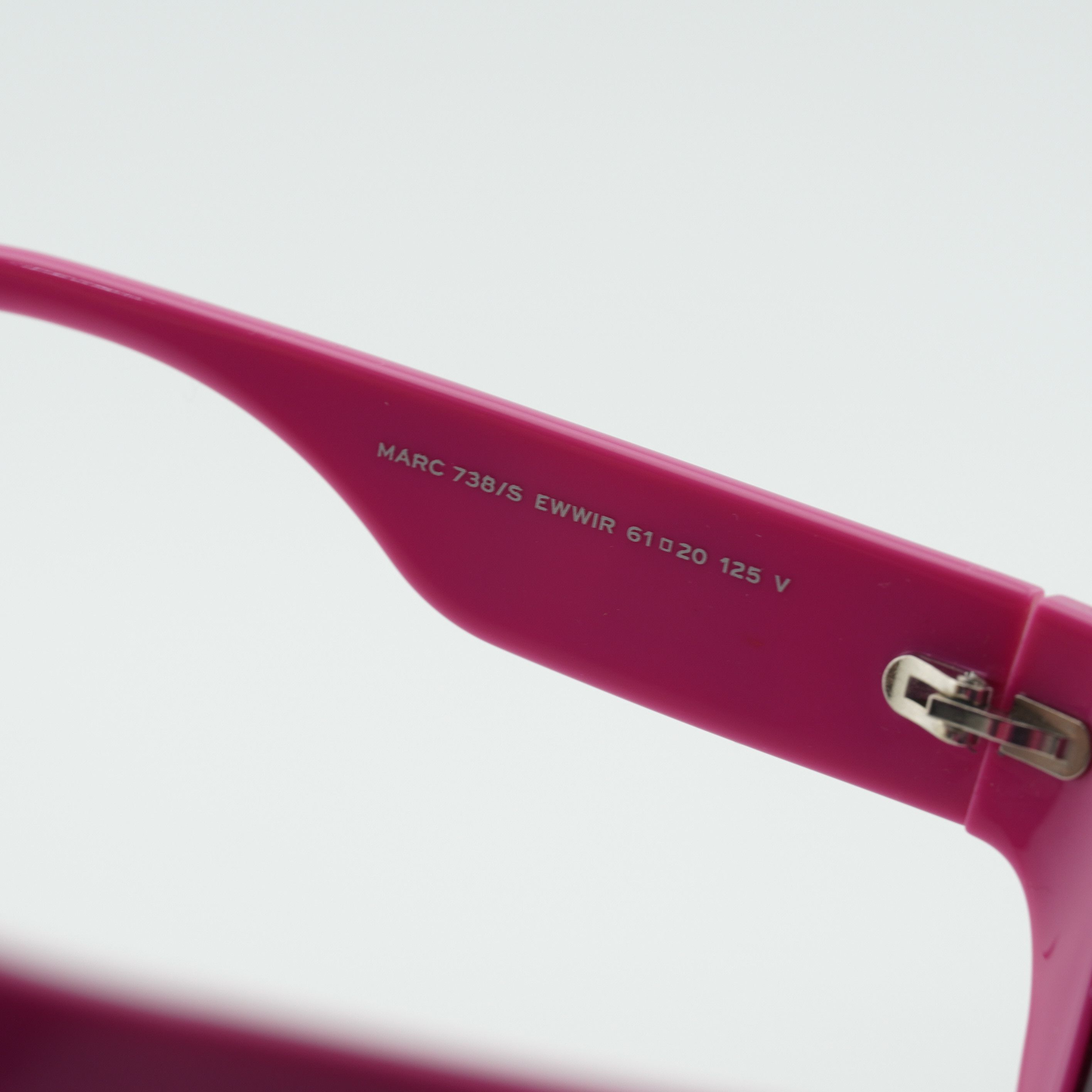Marc Jacobs Marc Jacobs MARC 738/S 0EWW IR Sunglasses Fuchsia Cat Eye Size ONE SIZE - 10 Thumbnail