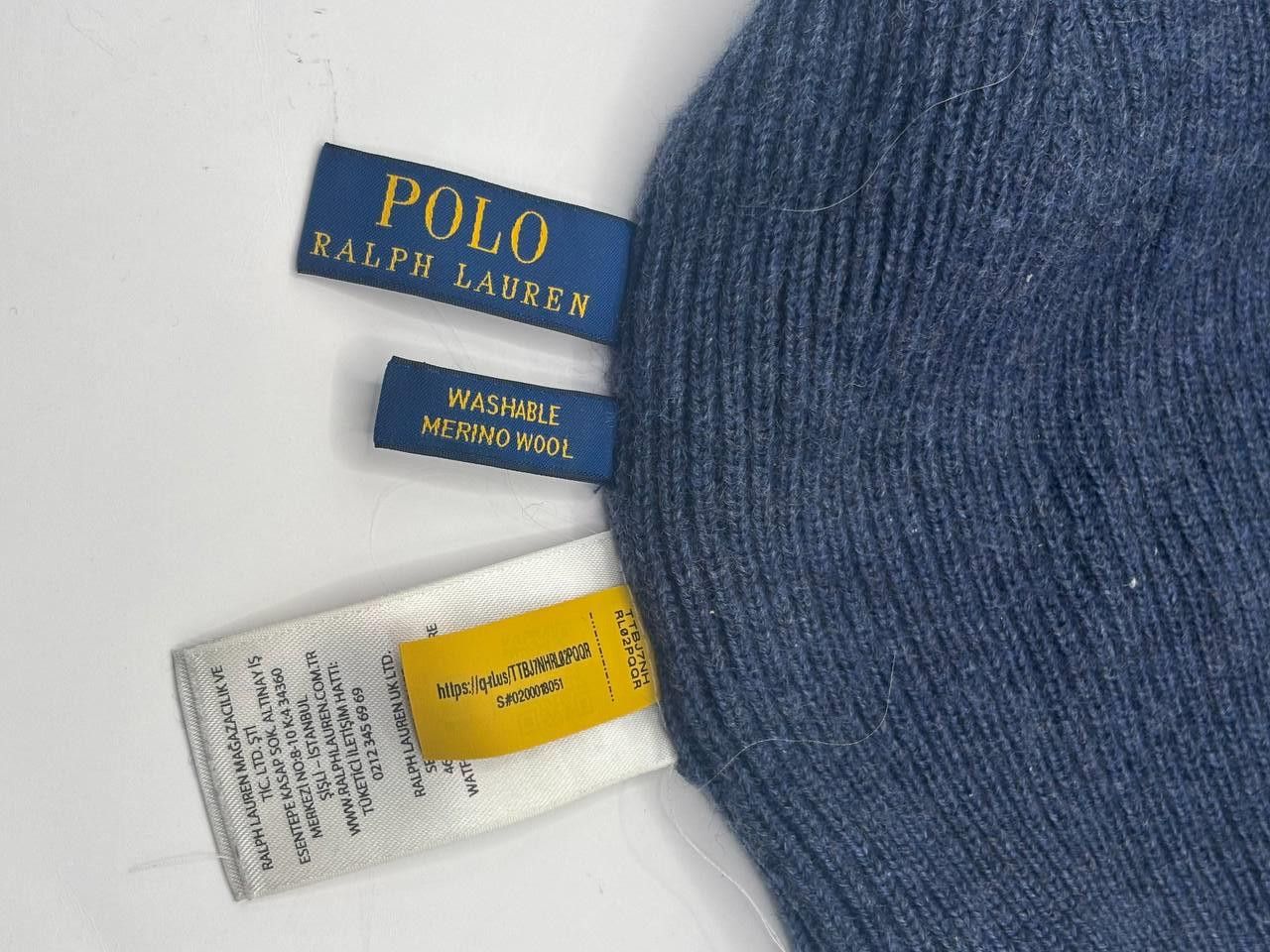 Polo Ralph Lauren Polo Ralph Lauren Merino Wool Beanie Navy Blue (Authentic) Size ONE SIZE - 8 Thumbnail