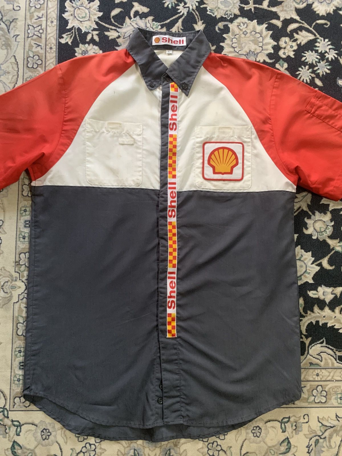 Vintage VINTAGE SHELL SHIRT Size US L / EU 52-54 / 3 - 2 Thumbnail
