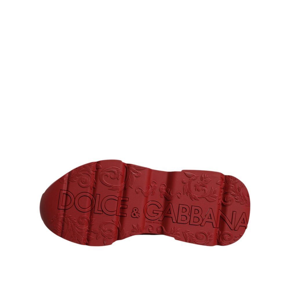 Dolce & Gabbana Dolce & Gabbana Red Leather Daymaster Low Top Sneakers Shoes Size US 6 / EU 39 - 7 Thumbnail