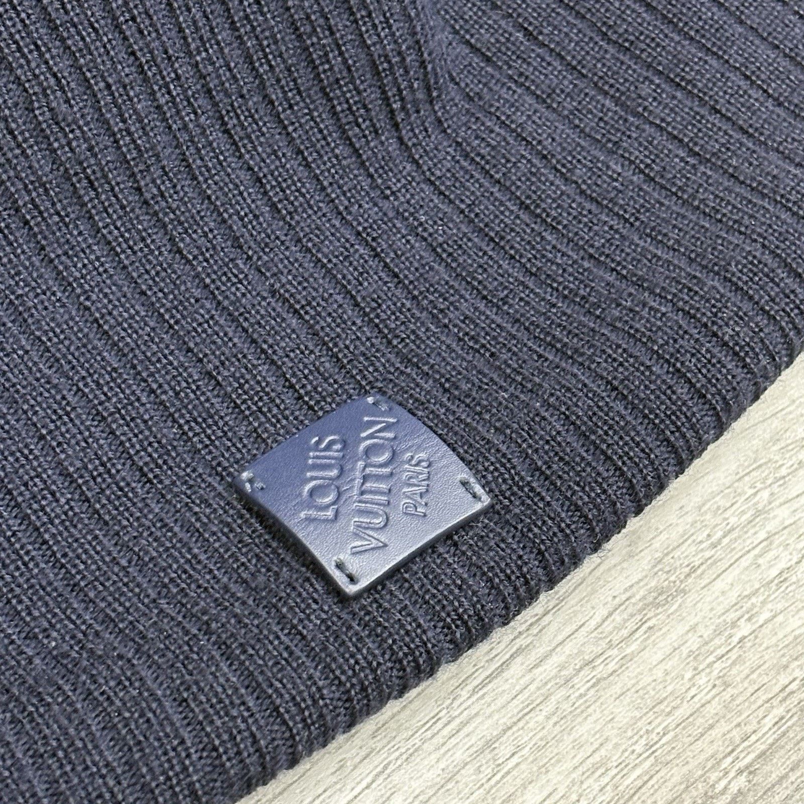 Louis Vuitton Louis Vuitton Wool Petit Damier Beanie ' Navy ' | GOOD COND! Size ONE SIZE - 5 Thumbnail