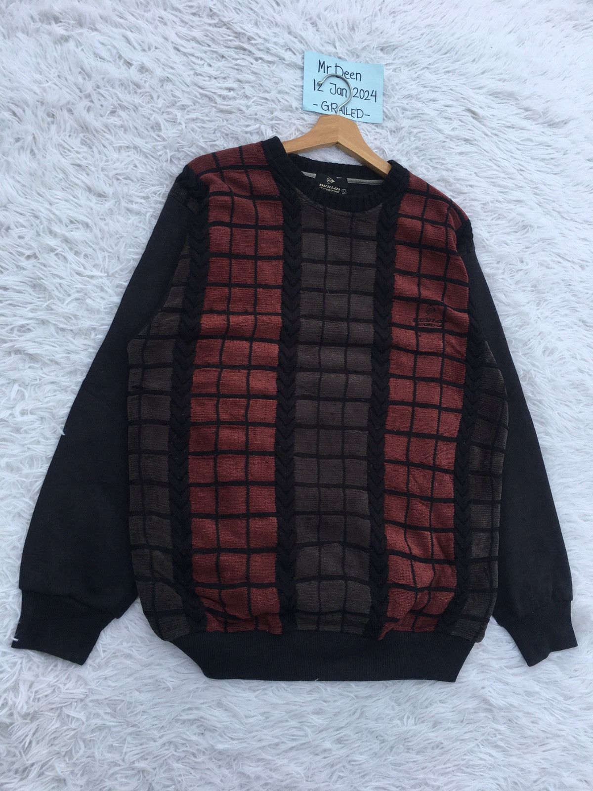 Dunlop Rare Vintage Dunlop Knitted Sweater Size US L / EU 52-54 / 3 - 2 Thumbnail