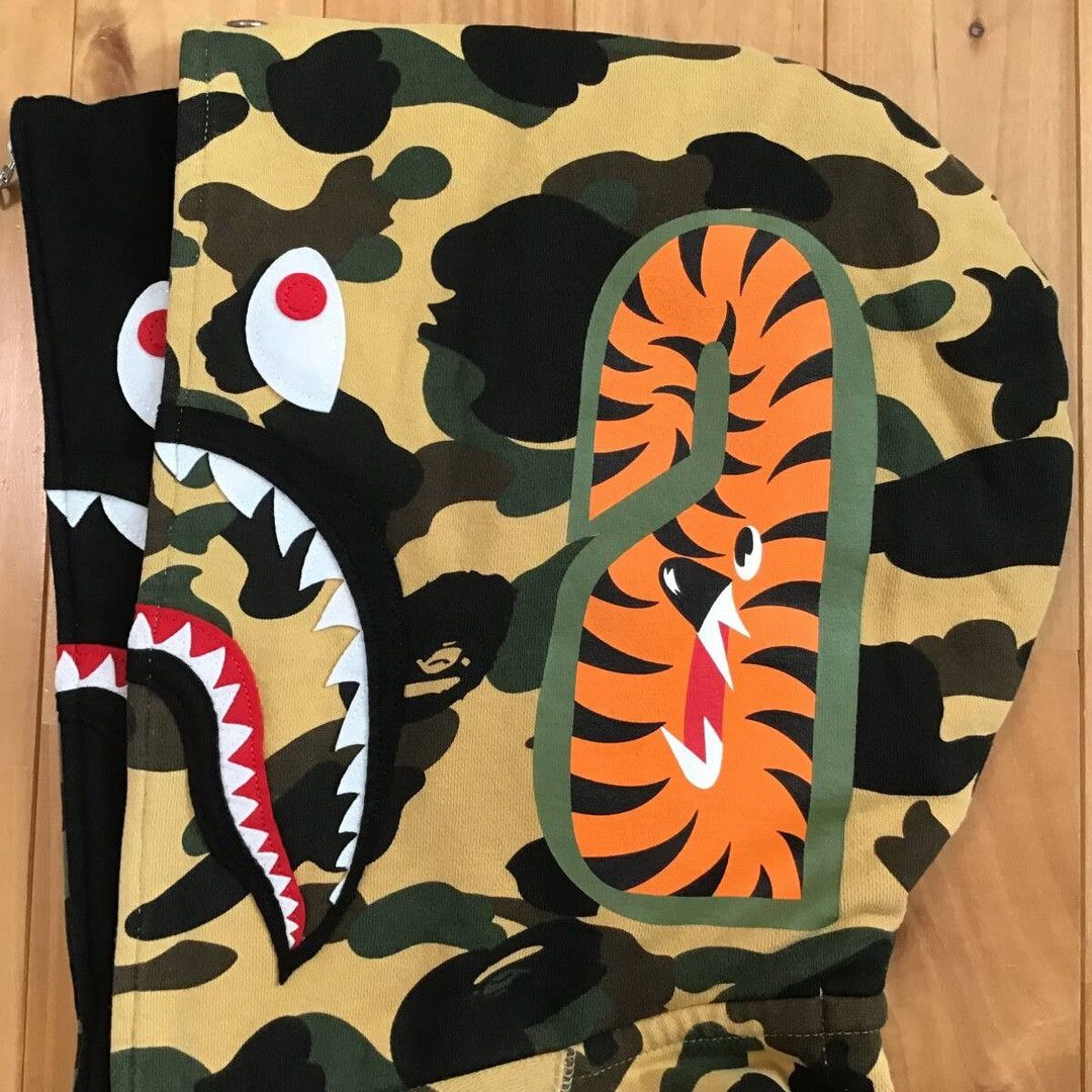 Bape BAPE CAMO Double Shark full zip hoodie a bathing ape Size US M / EU 48-50 / 2 - 5 Thumbnail