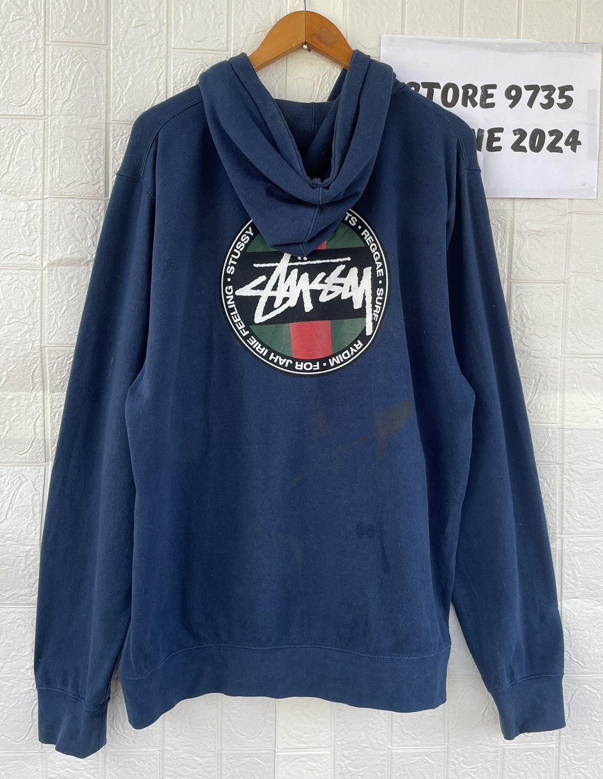 Japanese Brand Stussy Hoodie Big Logo Size US XL / EU 56 / 4 - 2 Thumbnail