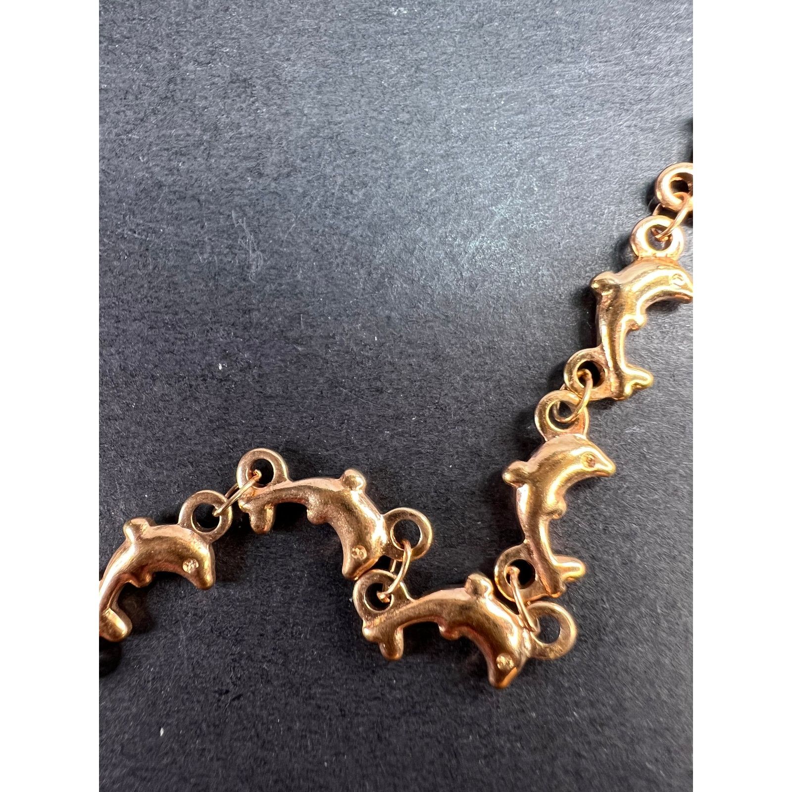 Other Rose gold over stainless steel dolphins 20 inch necklace Size ONE SIZE - 10 Thumbnail