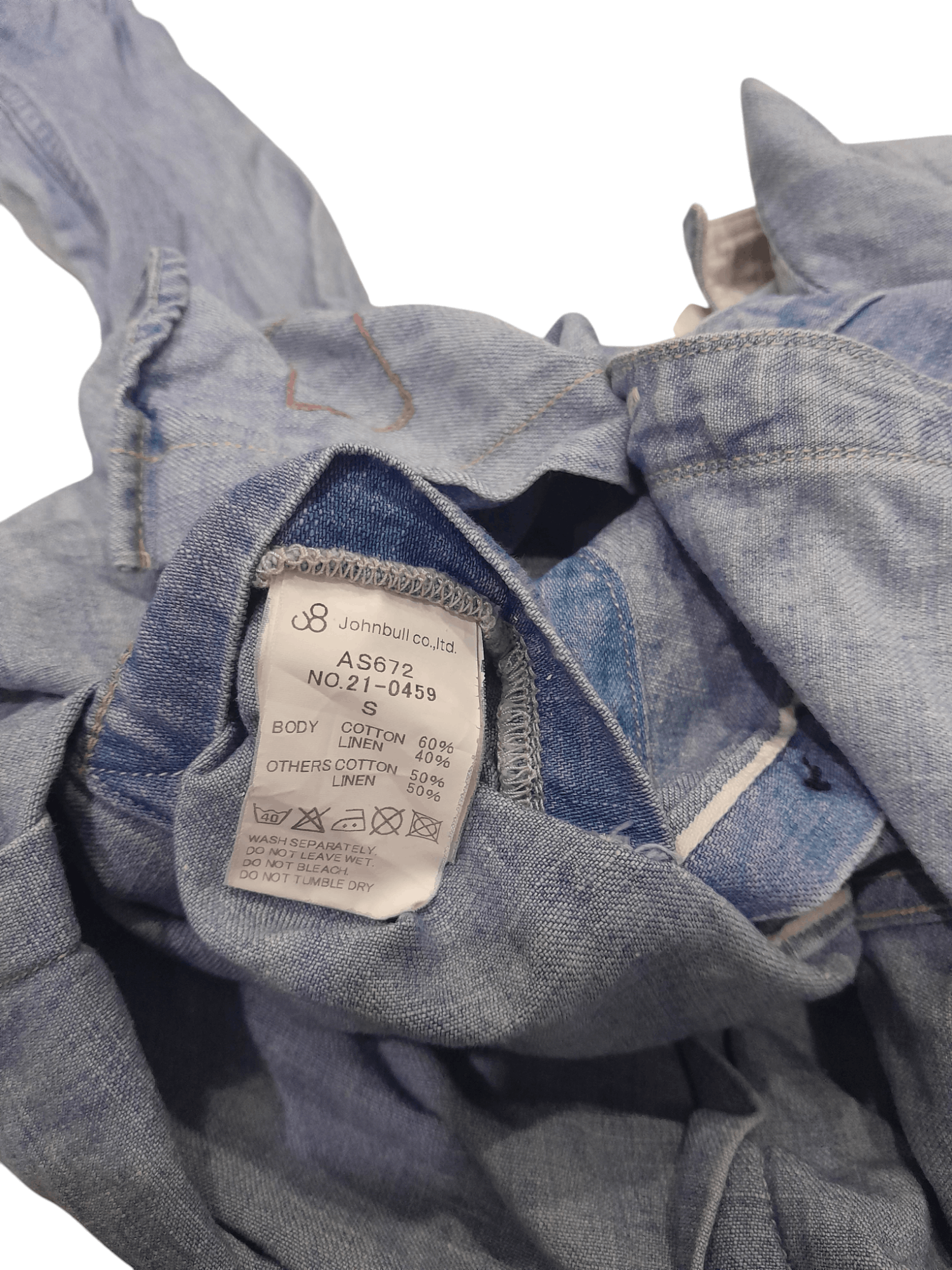 Johnbull Johnbull Shunsuke Niwa Selvedge Japan Buffalo Shirt (F446) Size US S / EU 44-46 / 1 - 7 Thumbnail
