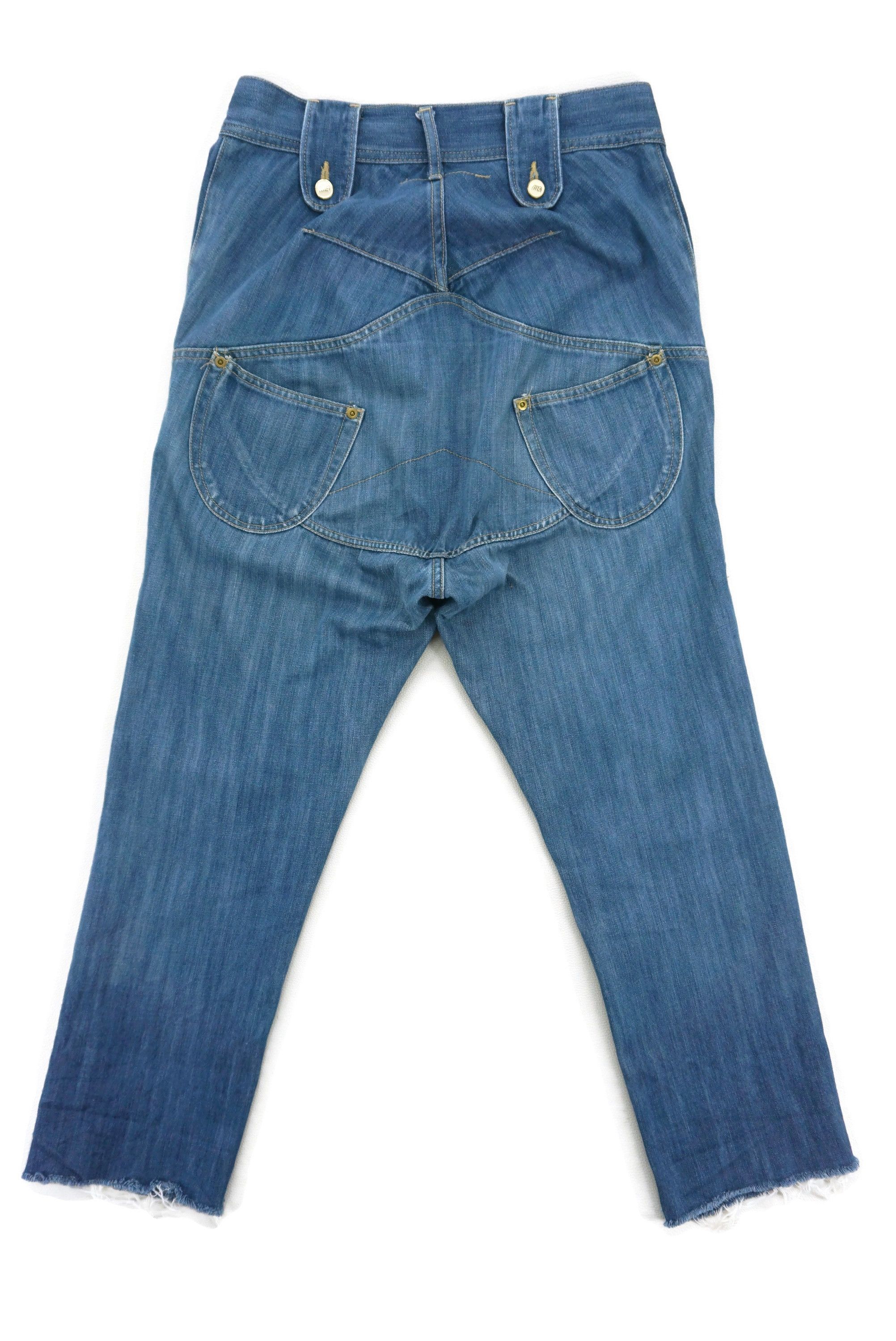 Japanese Brand Mercibeaucoup Jeans fit W31xL25.5 Dropped Crotch Cropped Size US 28 / EU 44 - 2 Thumbnail