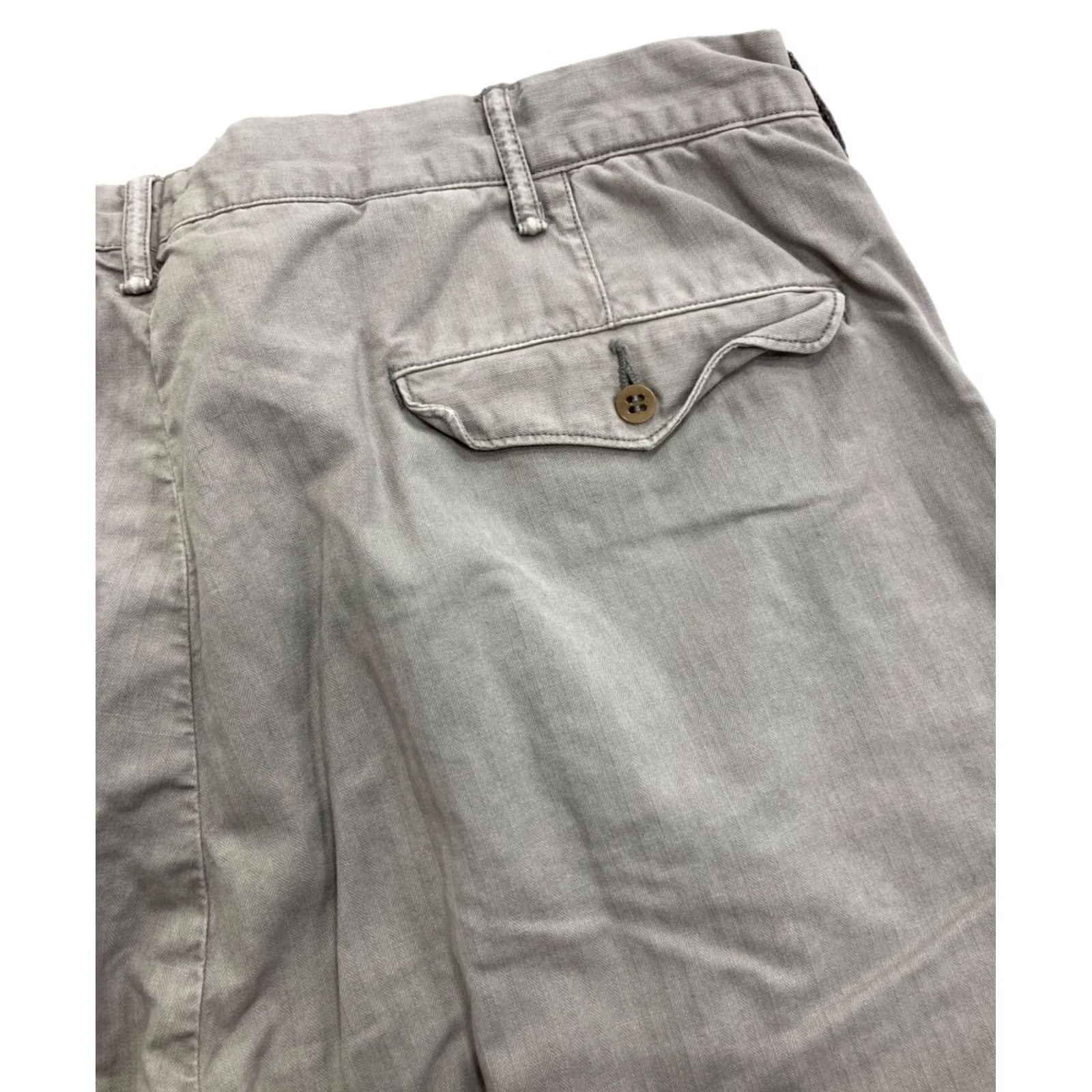 Ralph Lauren RRL Ralph Lauren Pants Cotton Herringbone Tapered Beige 38×32 Pre-owned Size US 38 / EU 54 - 6 Thumbnail