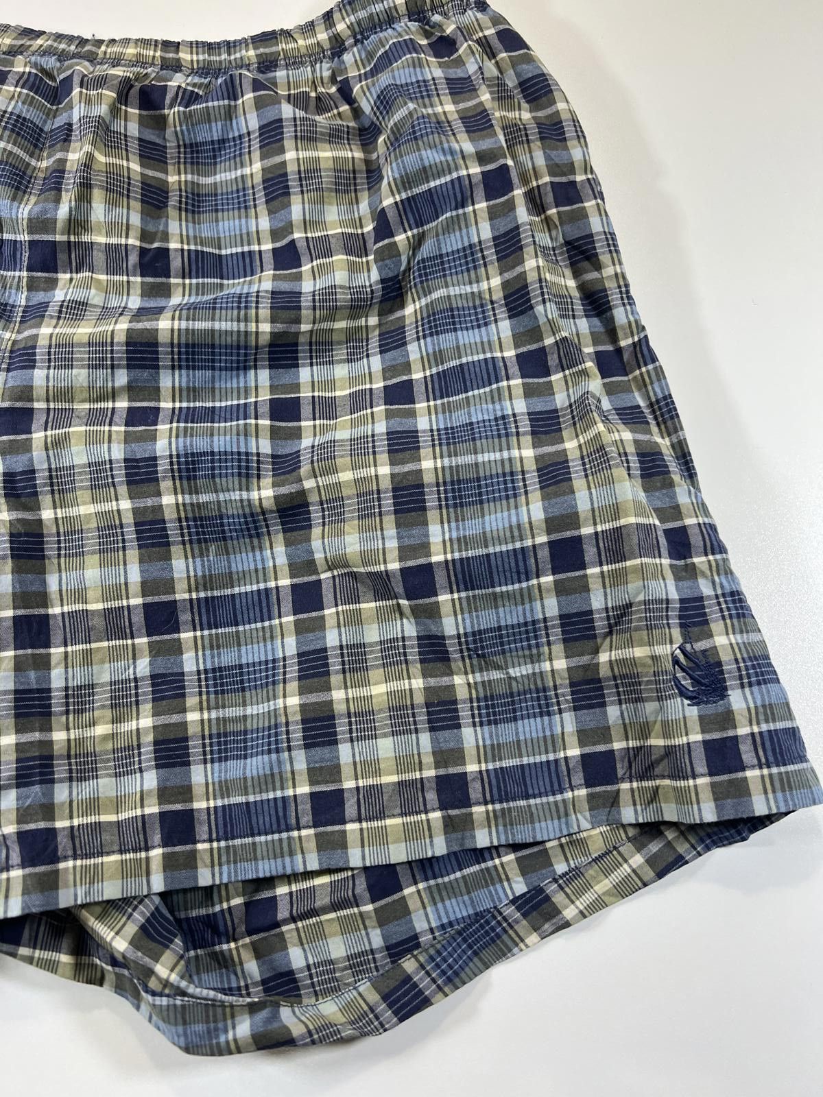 Unknown London Nautica Men's Blue and Beige Plaid Shorts Size US 36 / EU 52 - 2 Thumbnail