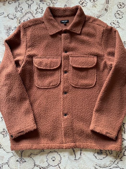 Evan Kinori Evan Kinori Field Shirt - Rust Casentino Wool