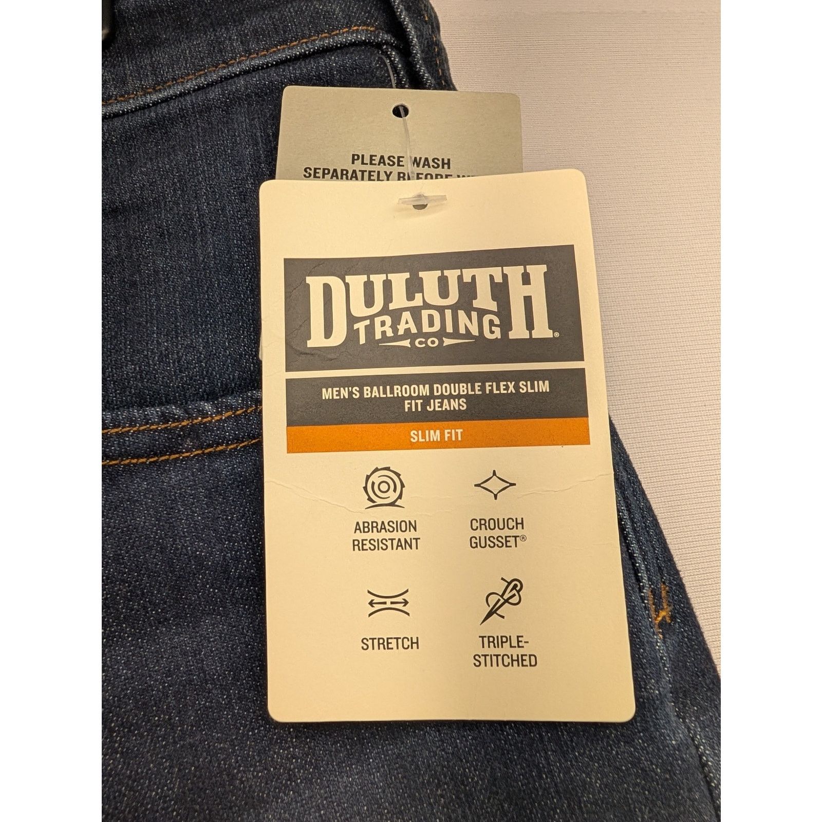 Duluth Trading Company Duluth Trading Co Men's Ballroom Double Flex Slim Fit Jeans Size US 36 / EU 52 - 2 Thumbnail