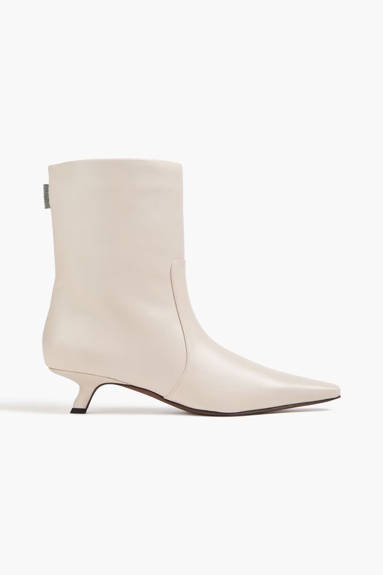 Brunello Cucinelli o1y0725 Ankle Boots in Beige Size US 7 / IT 37 - 1 Thumbnail