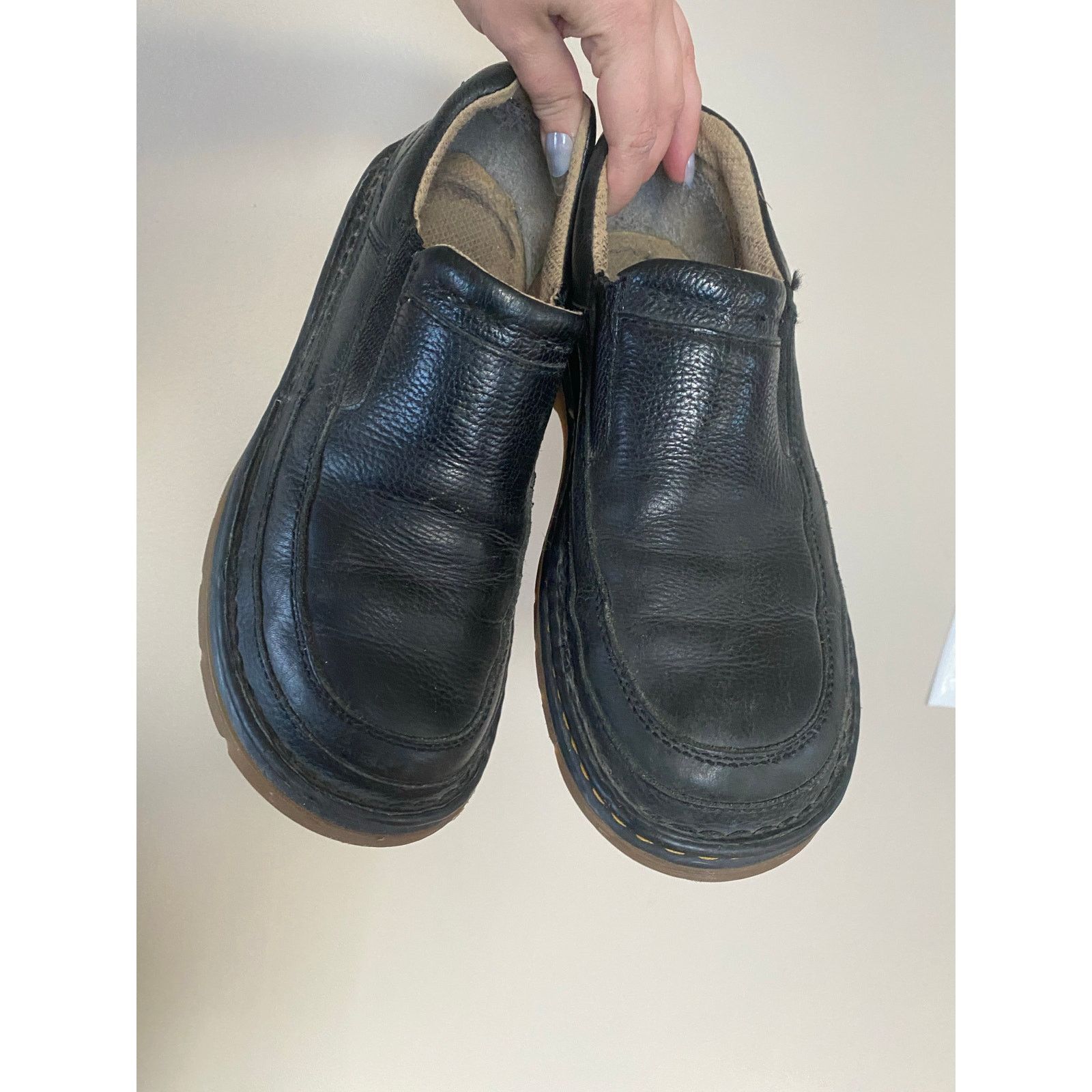 Dr. Martens Dr Martens Black Leather Slip On Shoes 11198 Men 9 Womens 10 Size US 9 / EU 42 - 2 Thumbnail