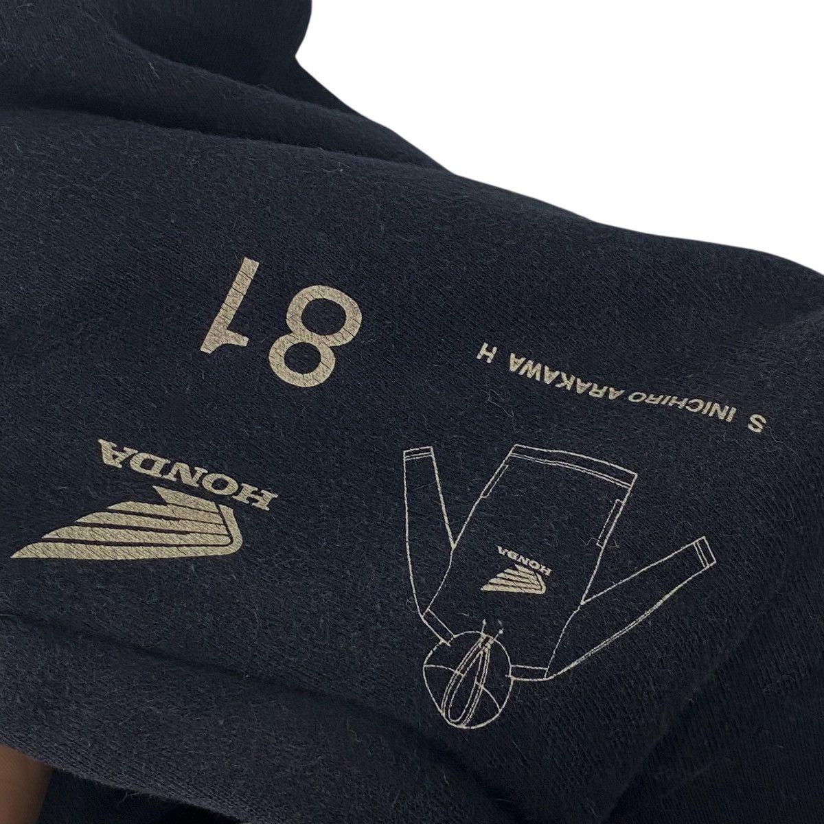 Vintage Vintage S Inichiro Arakawa H Hoodie Sweater Black Size S Size US S / EU 44-46 / 1 - 4 Thumbnail
