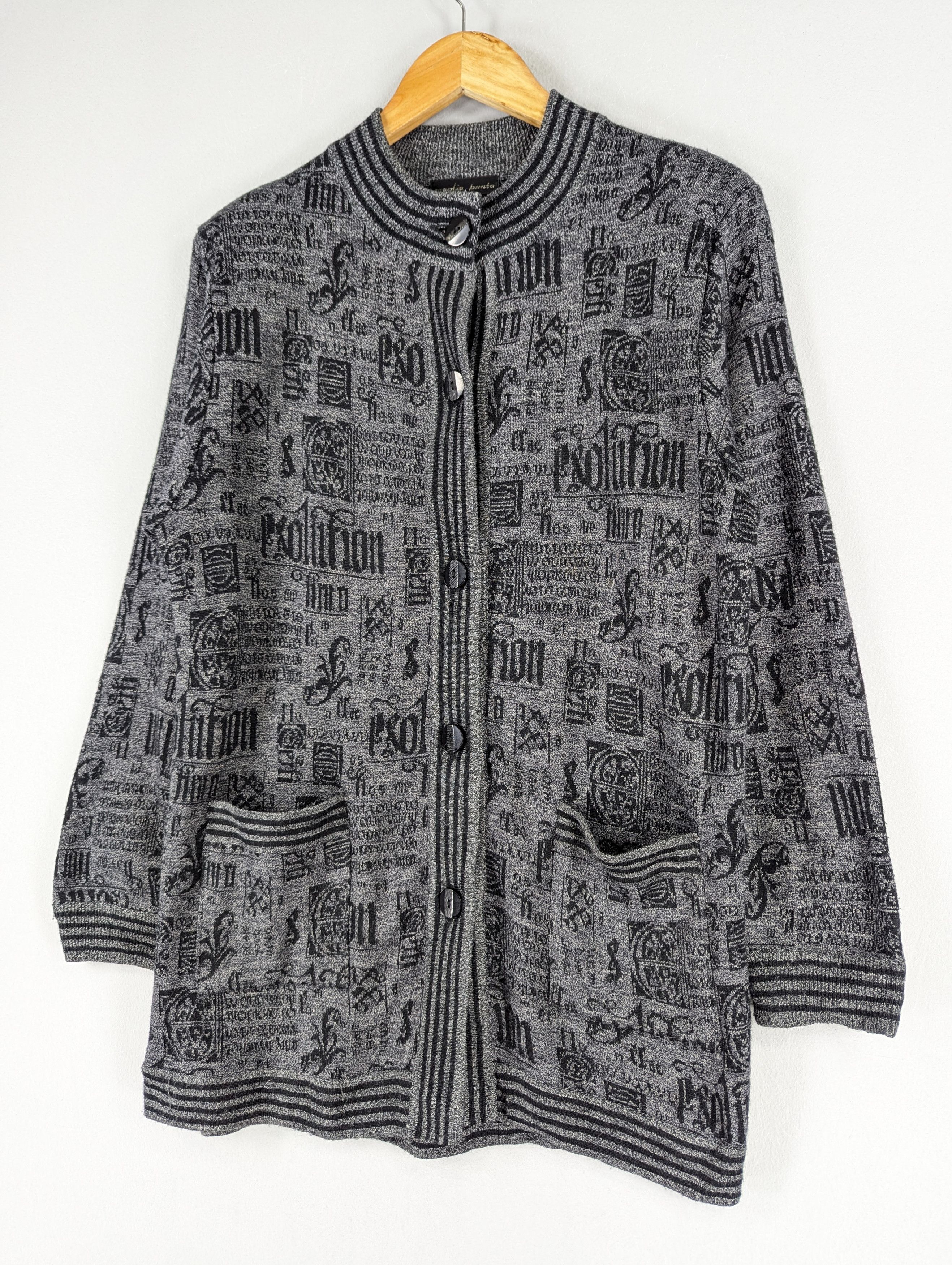 Japanese Brand Vintage Maglia Punto Button Ups Acrylic Cardigan Jacket Size M / US 6-8 / IT 42-44 - 2 Thumbnail