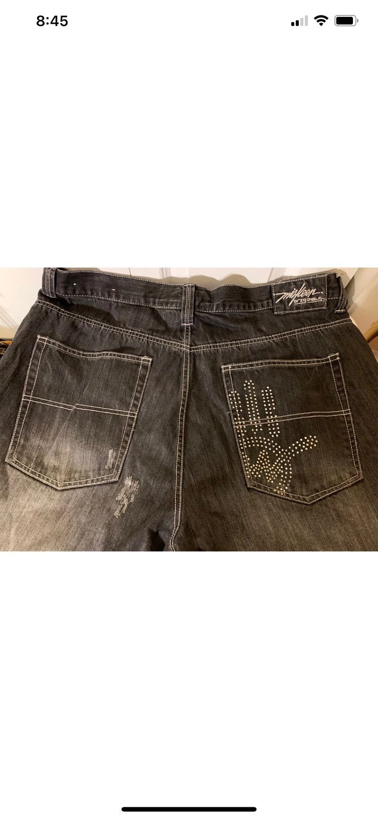 Vintage Vtg Miskeen jeans mens Sz 40 X 22 black Size US 40 / EU 56 - 7 Thumbnail